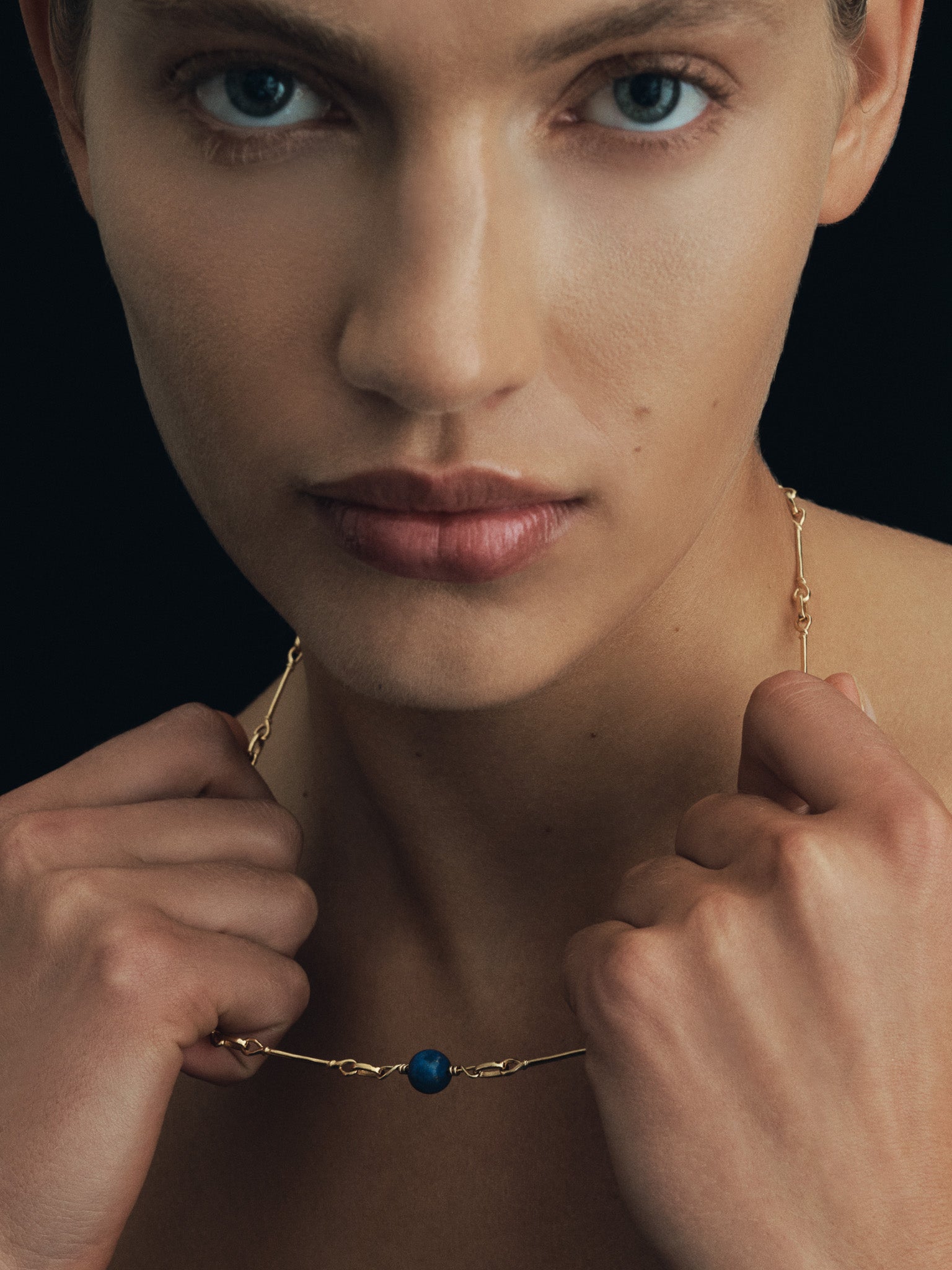 Temple of the Sun Orb Necklace Gold Vermeil