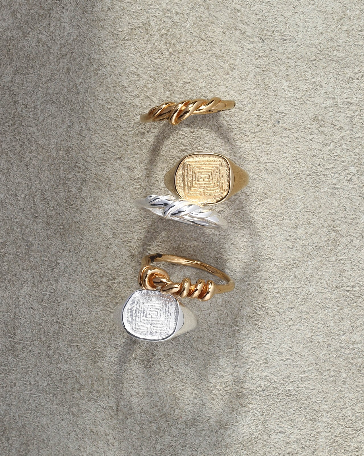 Temple of the Sun Orpheus Ring Gold Vermeil