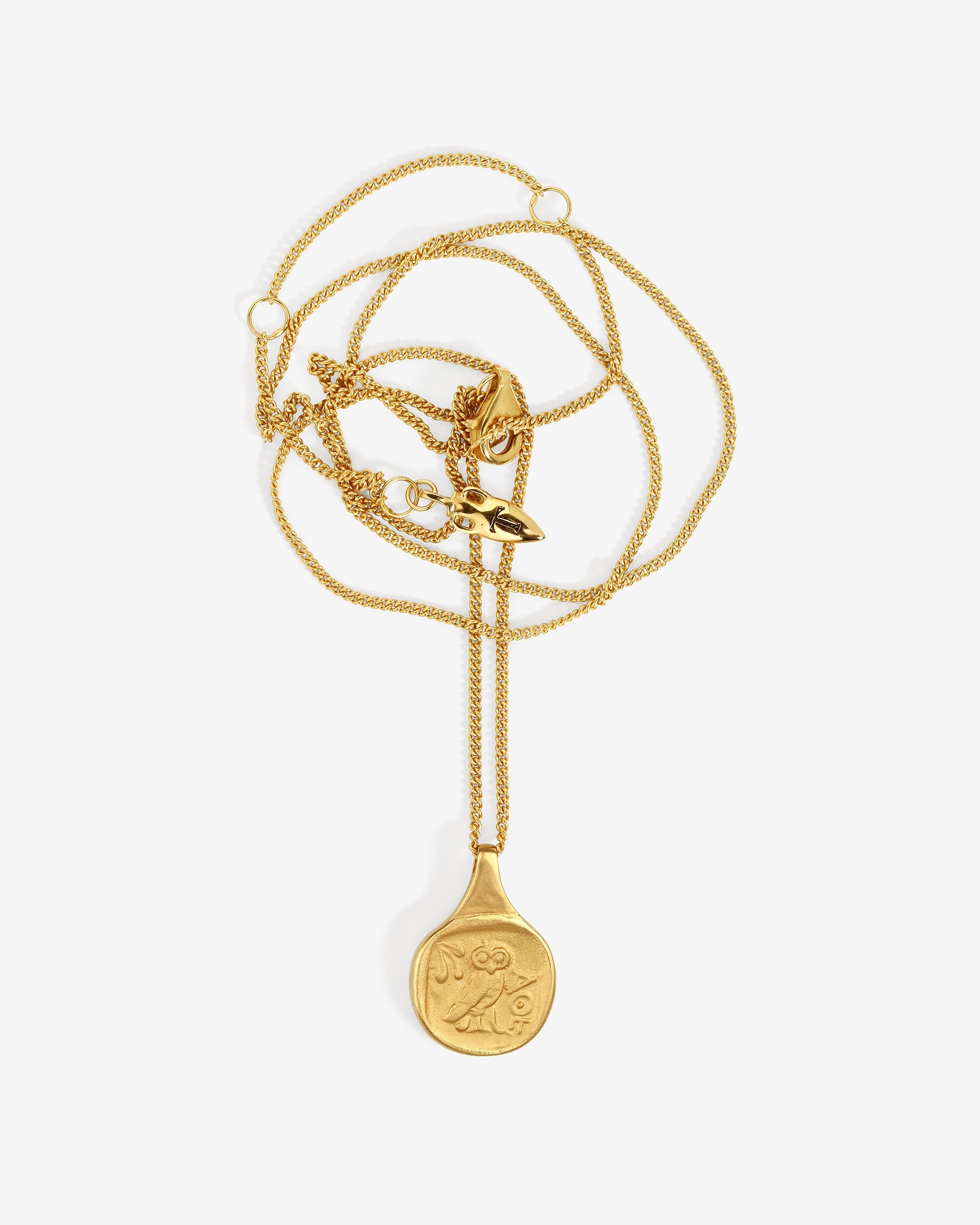 Temple of the Sun Palas Coin Necklace Gold Vermeil