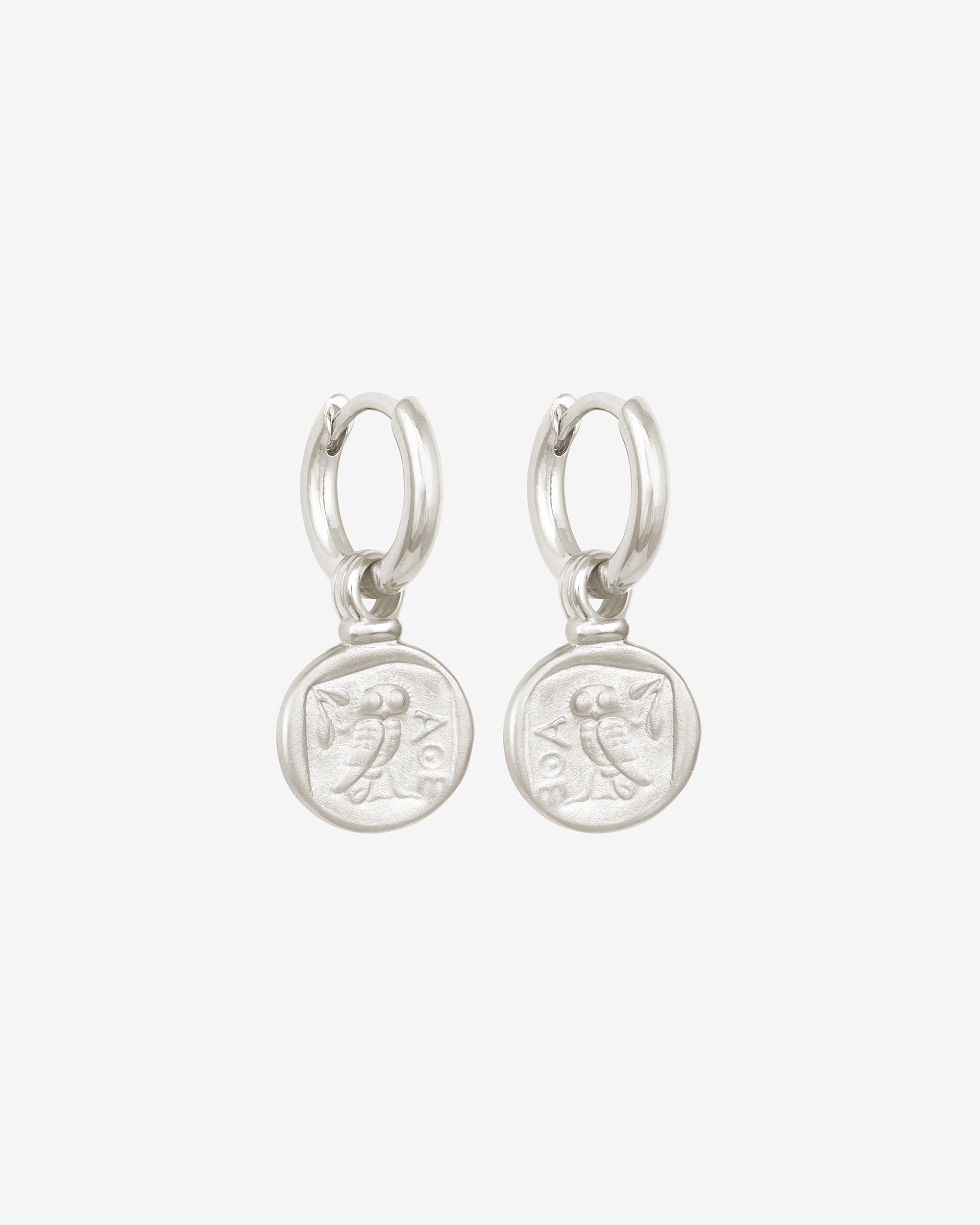 Temple of the Sun Palas Drop Earrings Silver