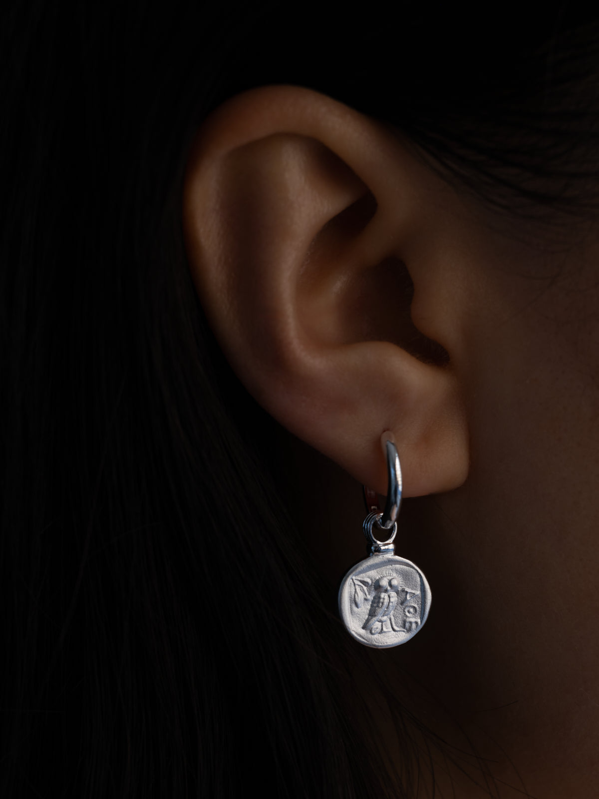 Temple of the Sun Palas Drop Earrings Silver