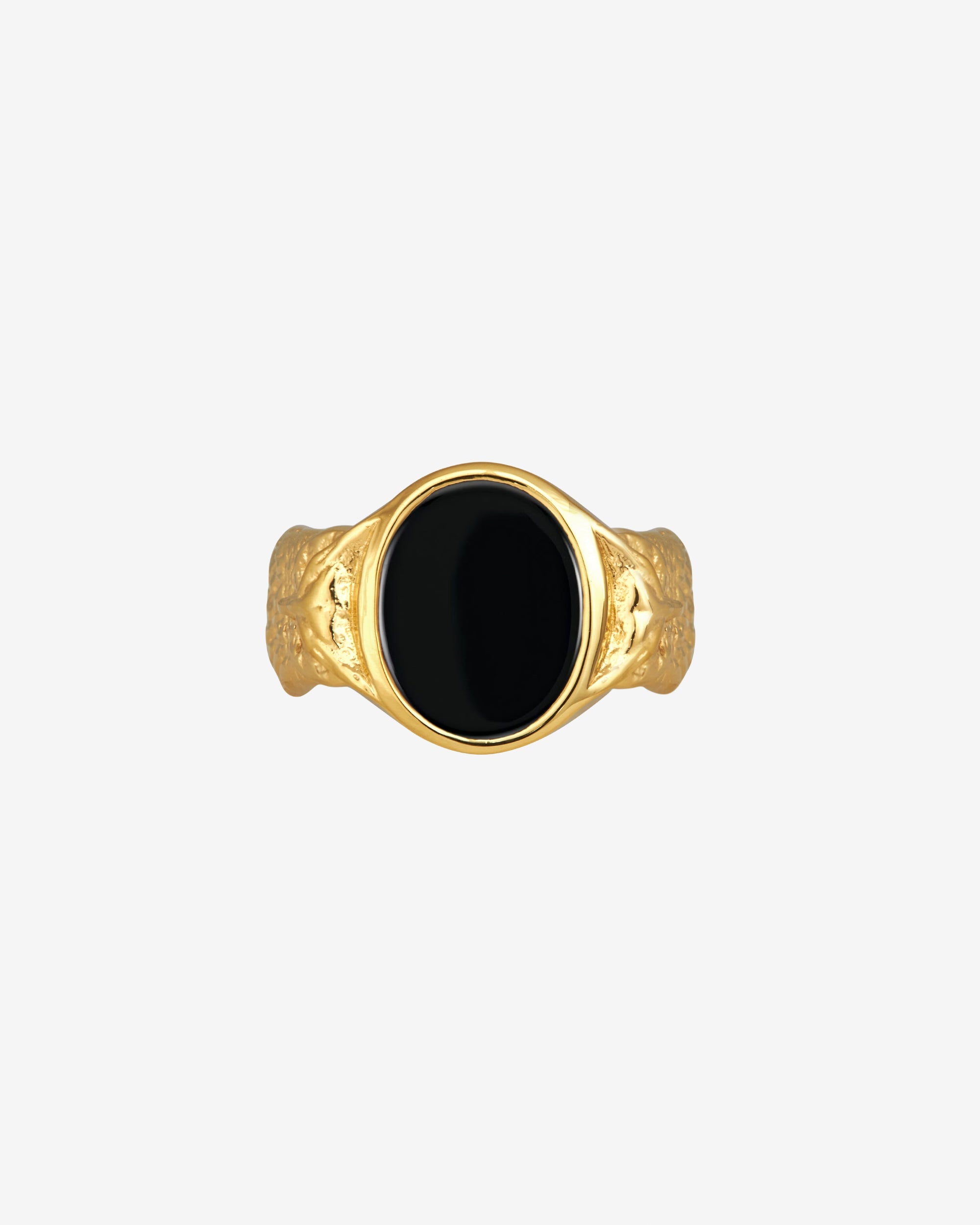 Temple of the Sun Palas Ring Onyx Gold Vermeil