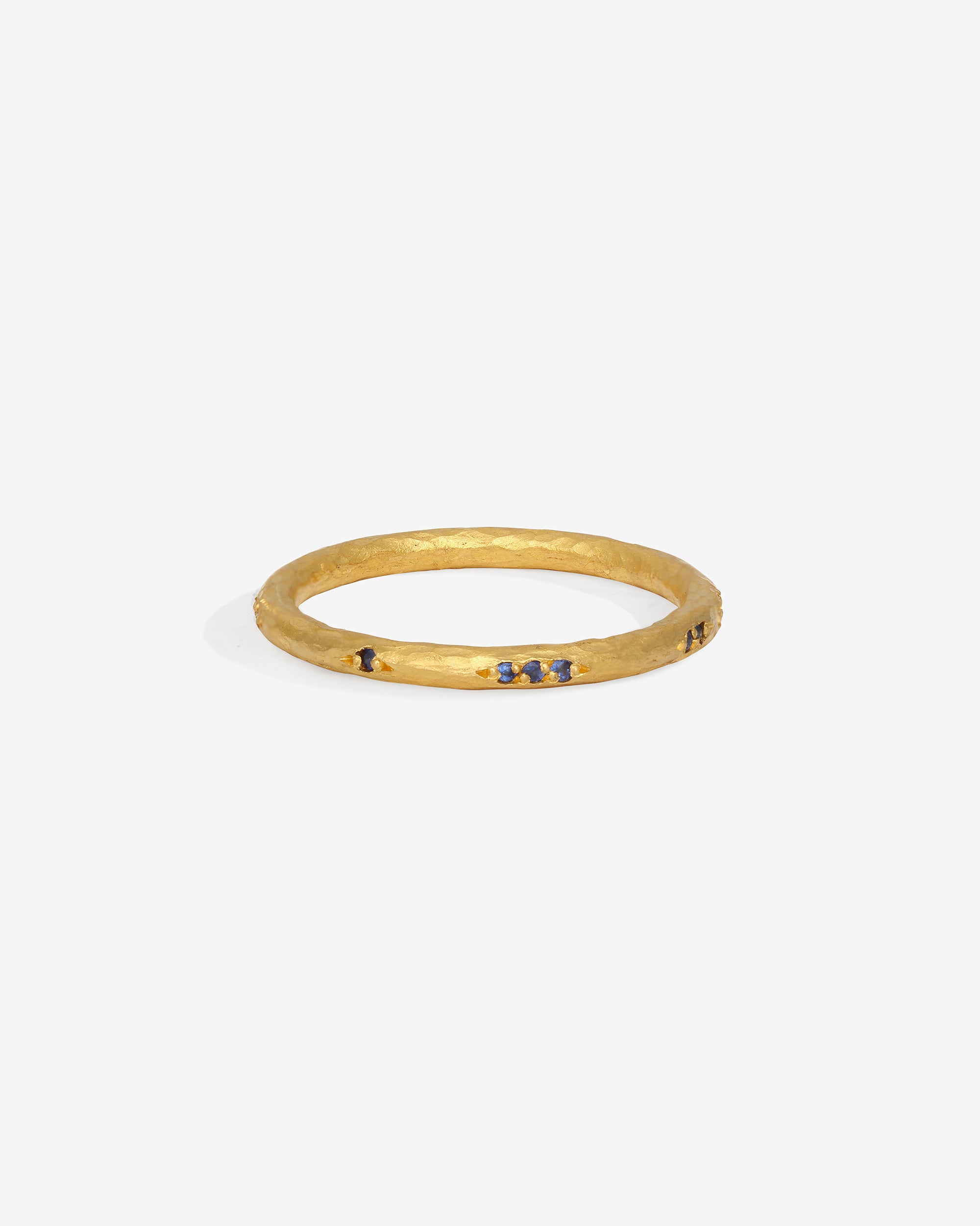 Temple of the Sun Patara Stacking Ring Sapphire Solid Gold
