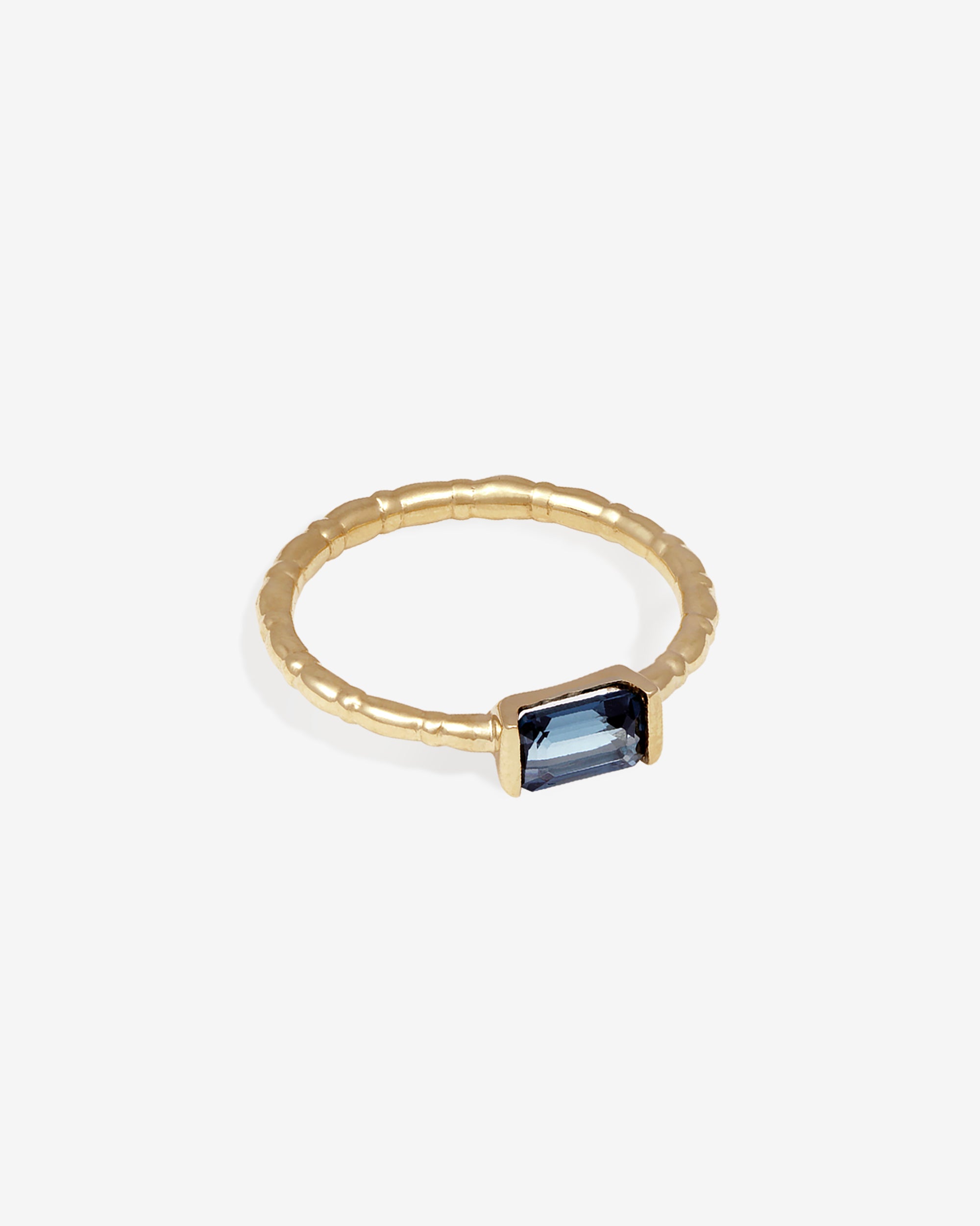 Temple of the Sun Pia Ring Blue Topaz Solid Gold