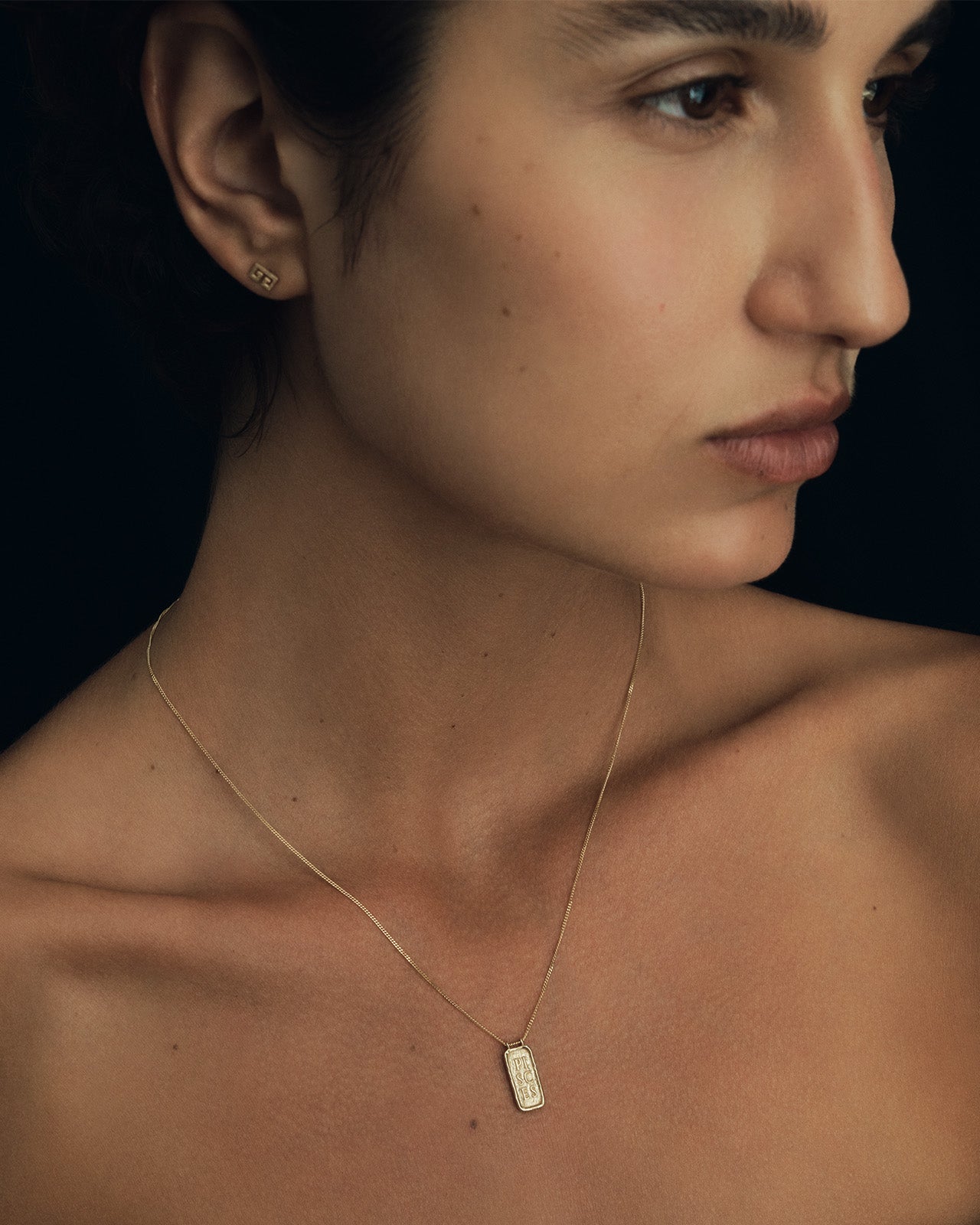 Temple of the Sun Pisces Necklace Solid Gold