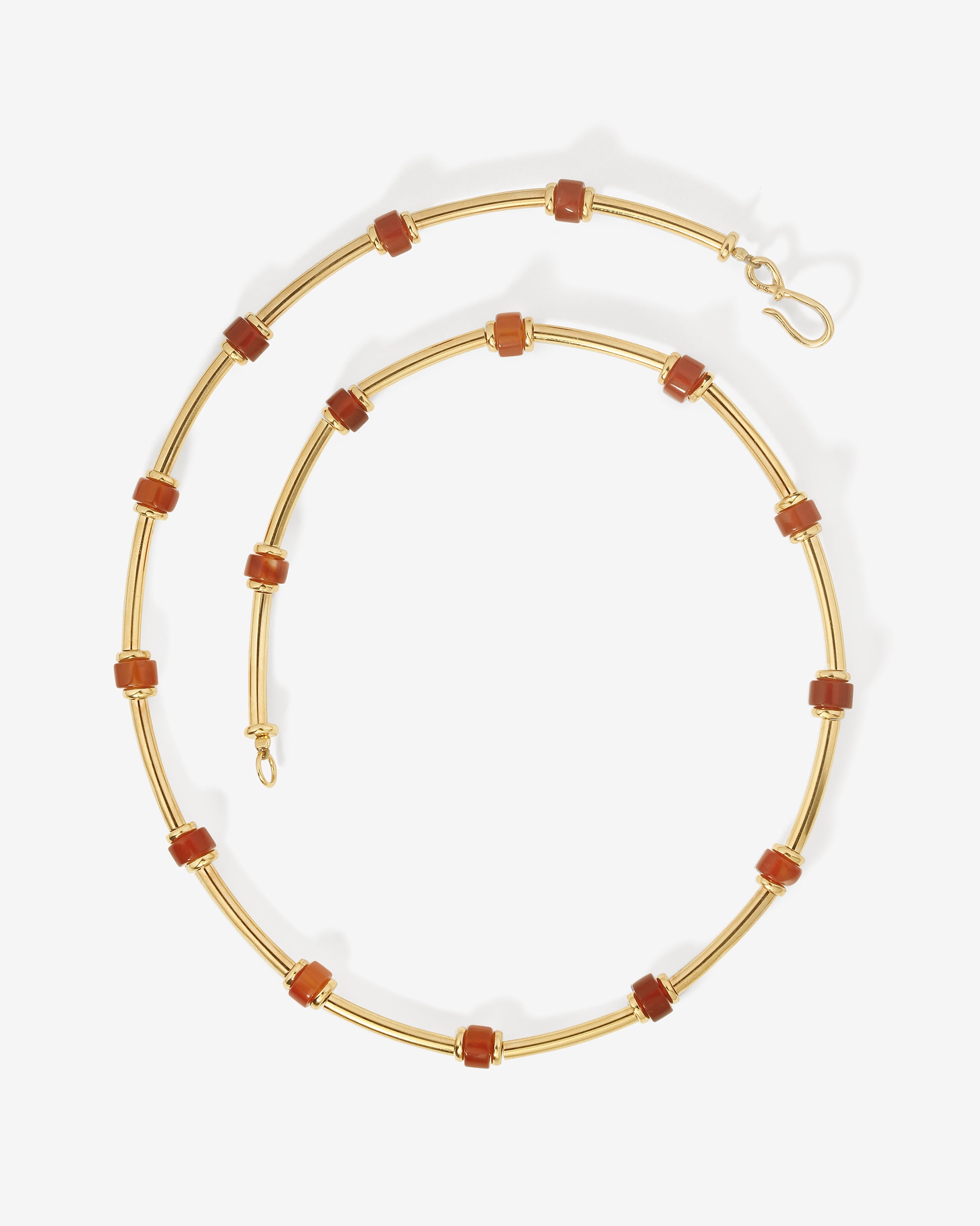 Temple of the Sun Pompeii Beaded Necklace Gold Vermeil