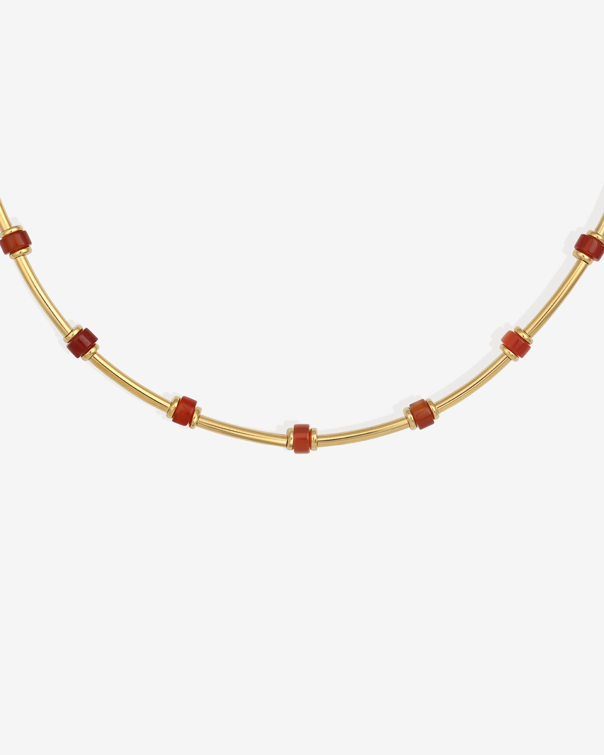 Temple of the Sun Pompeii Beaded Necklace Gold Vermeil