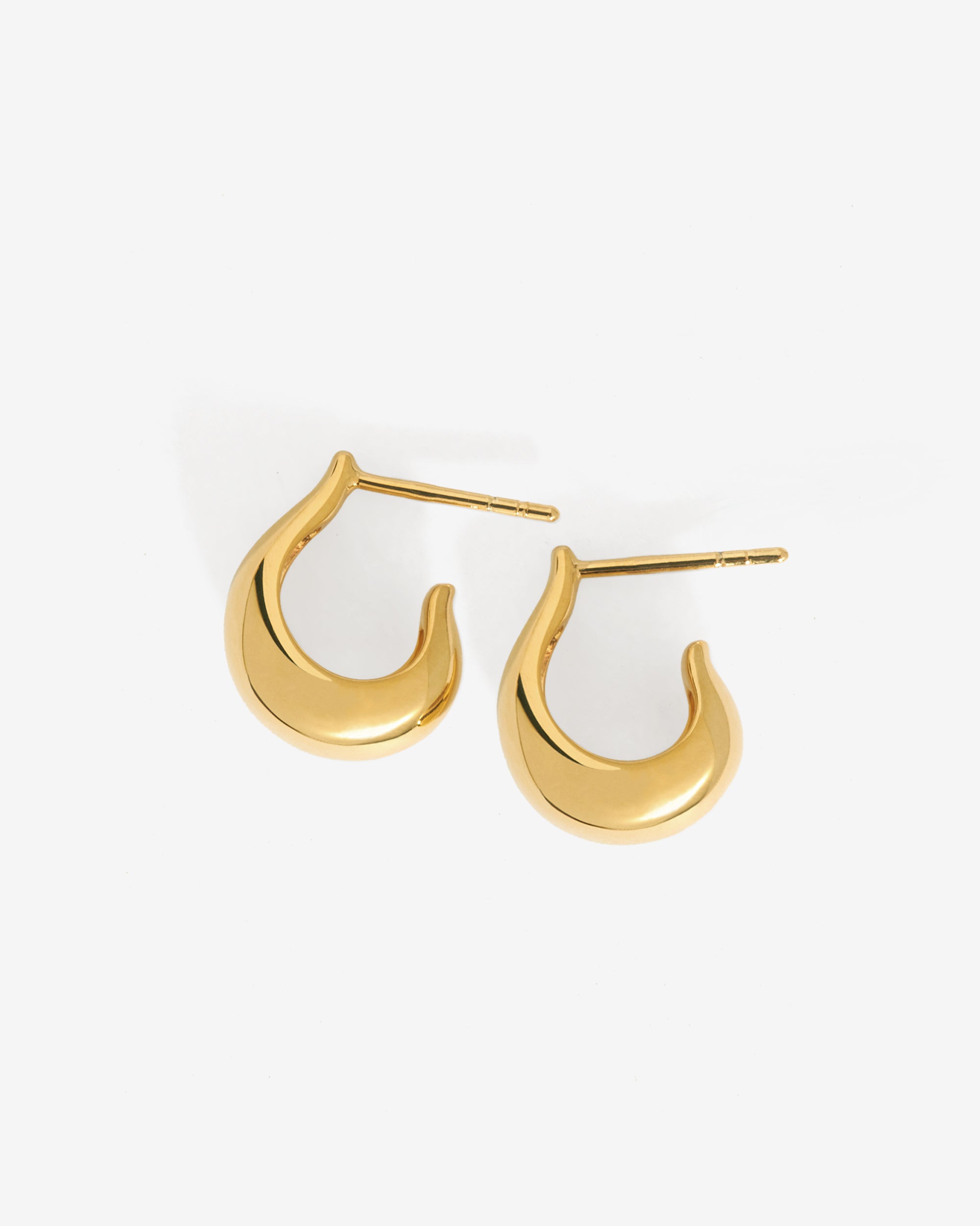 Temple of the Sun Poppy Earrings Gold Vermeil