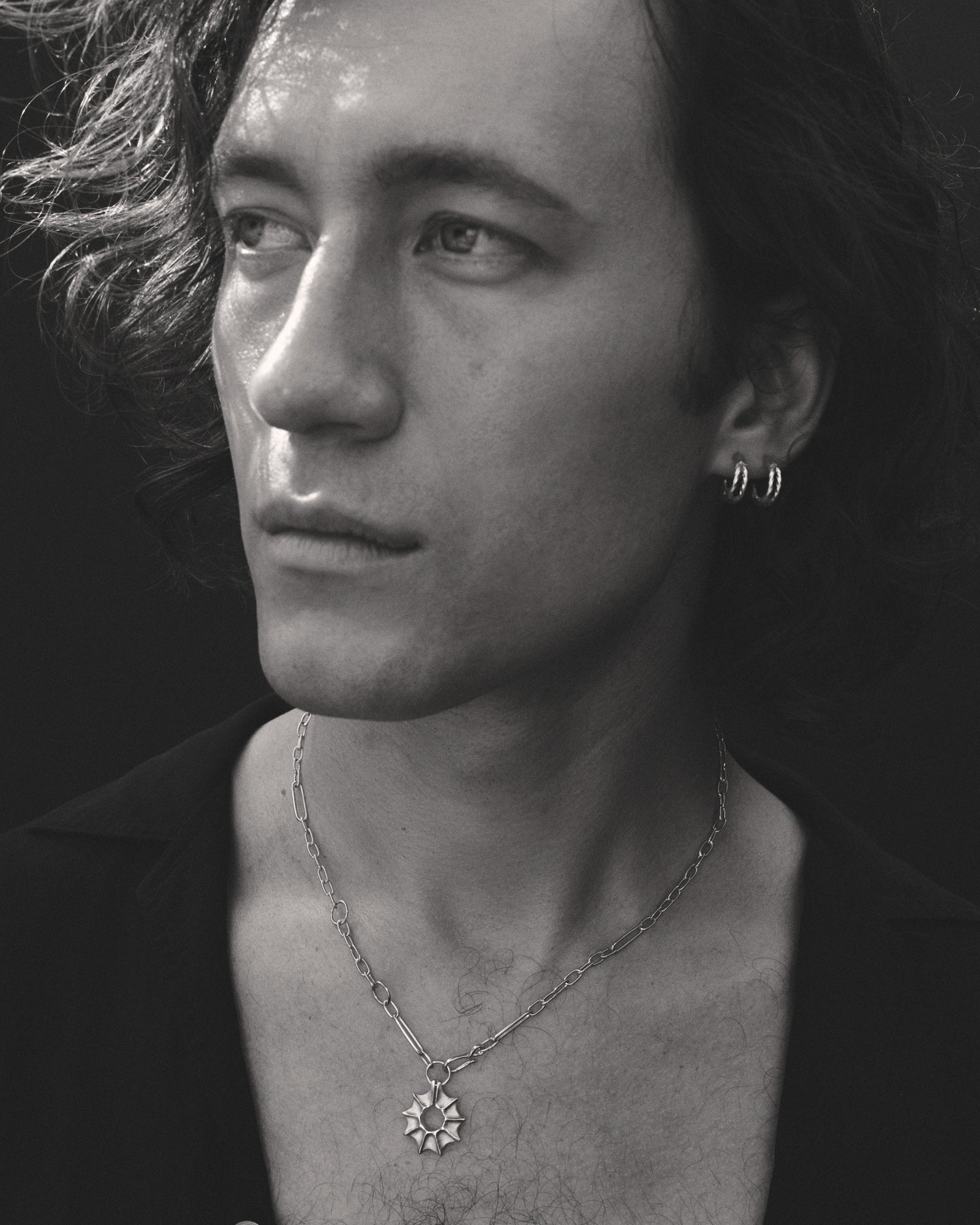 Temple of the Sun Priam Split Hoops Silver