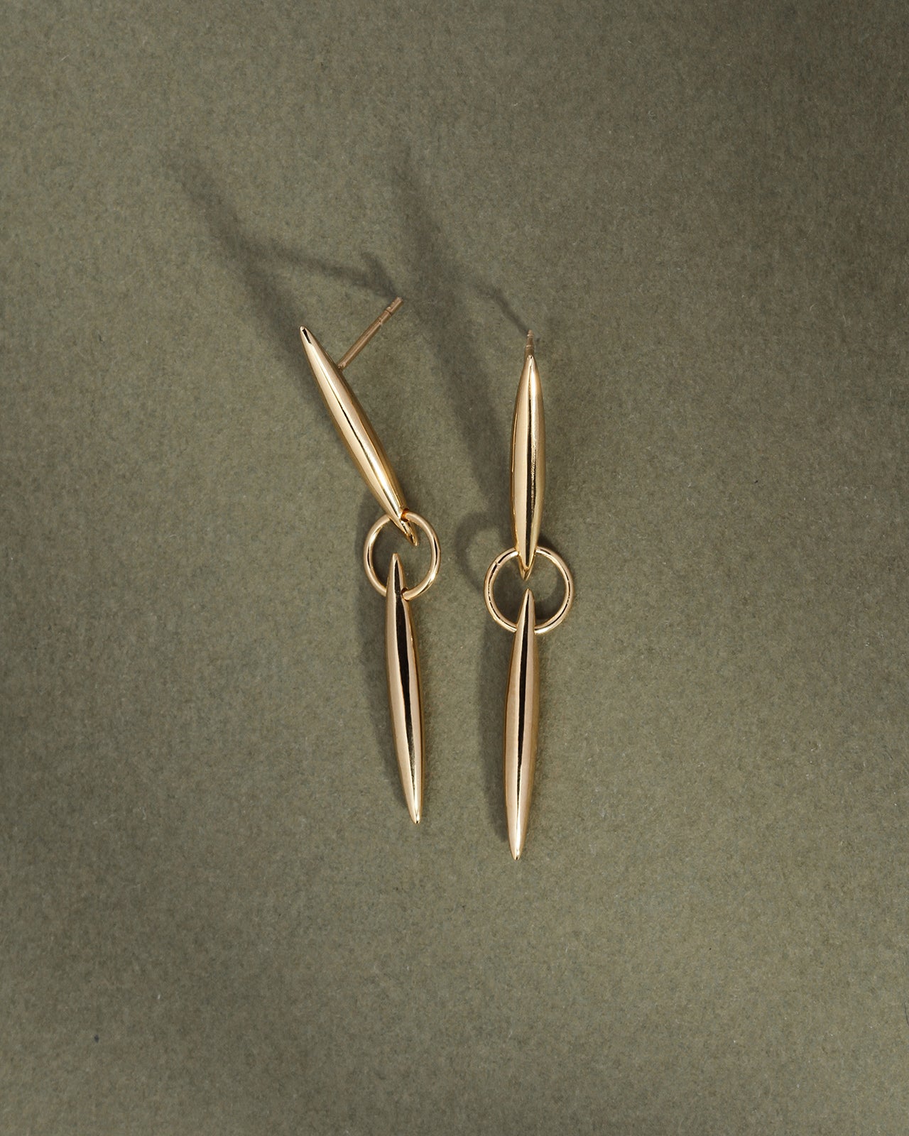 Temple of the Sun Quilla Earrings Gold Vermeil