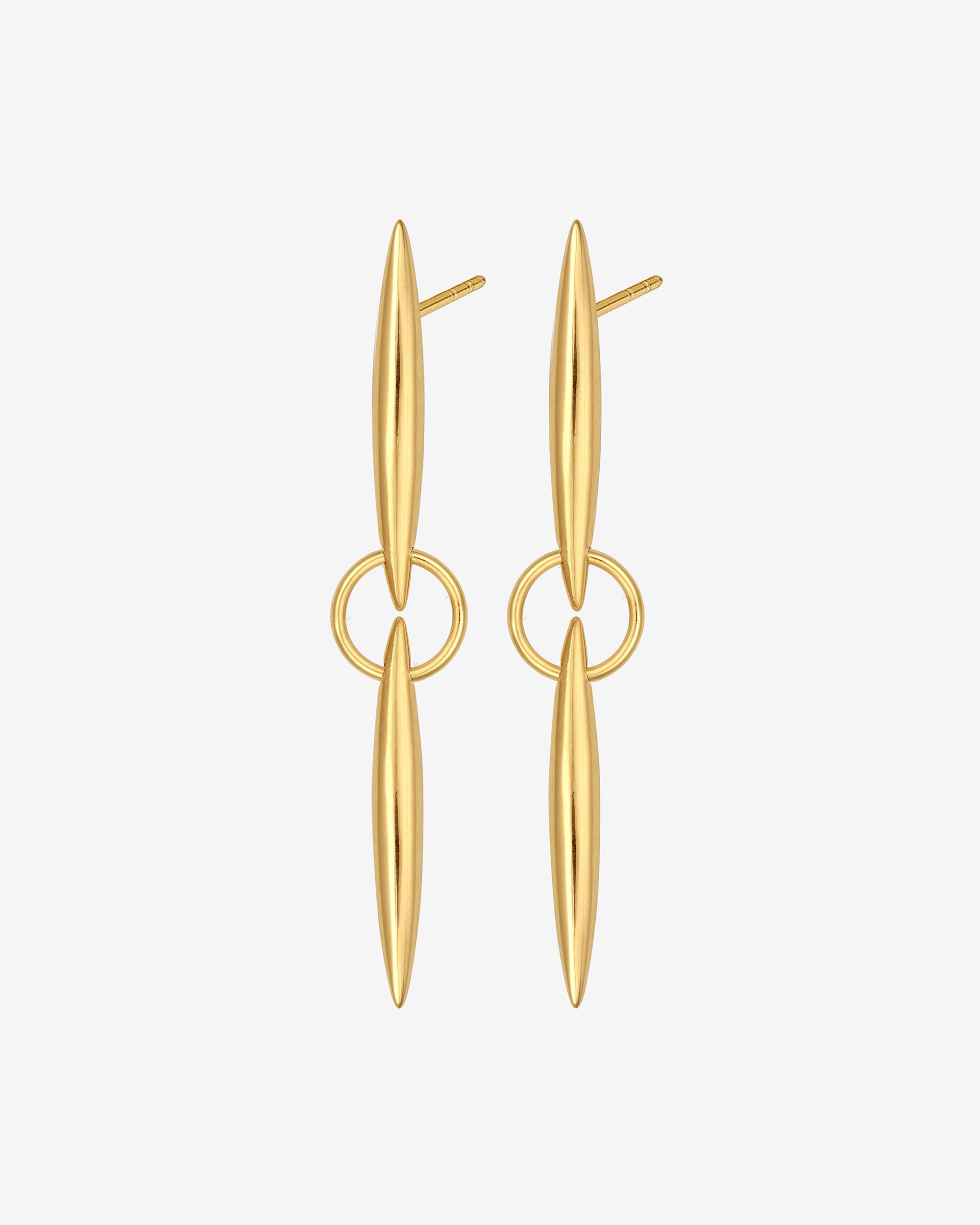 Temple of the Sun Quilla Earrings Gold Vermeil