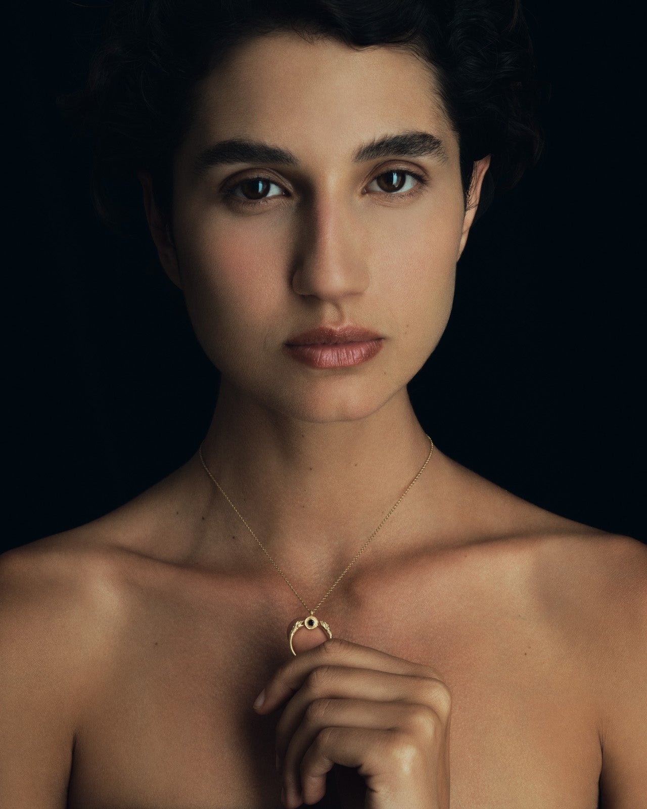 Temple of the Sun Ra Necklace Gold Vermeil