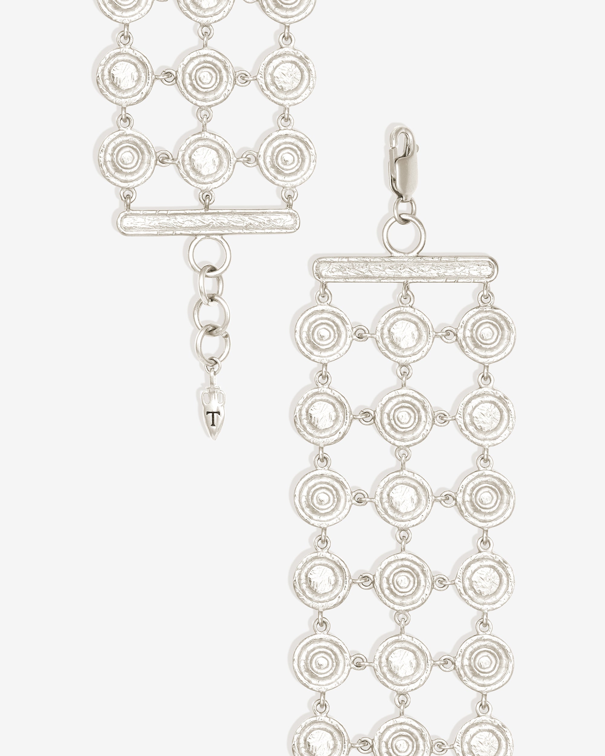 Temple of the Sun Reign Coin Bracelet Silver