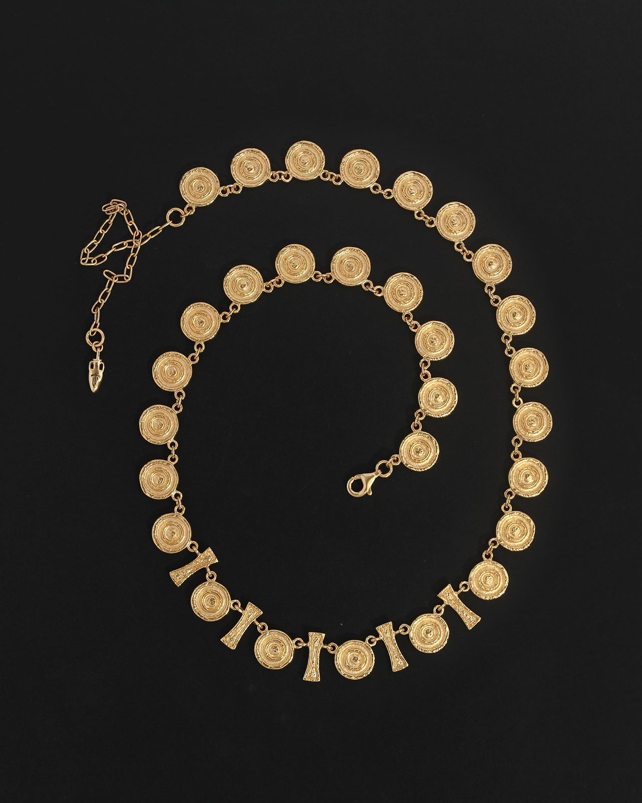 Temple of the Sun Reign Coin Chain Gold Vermeil