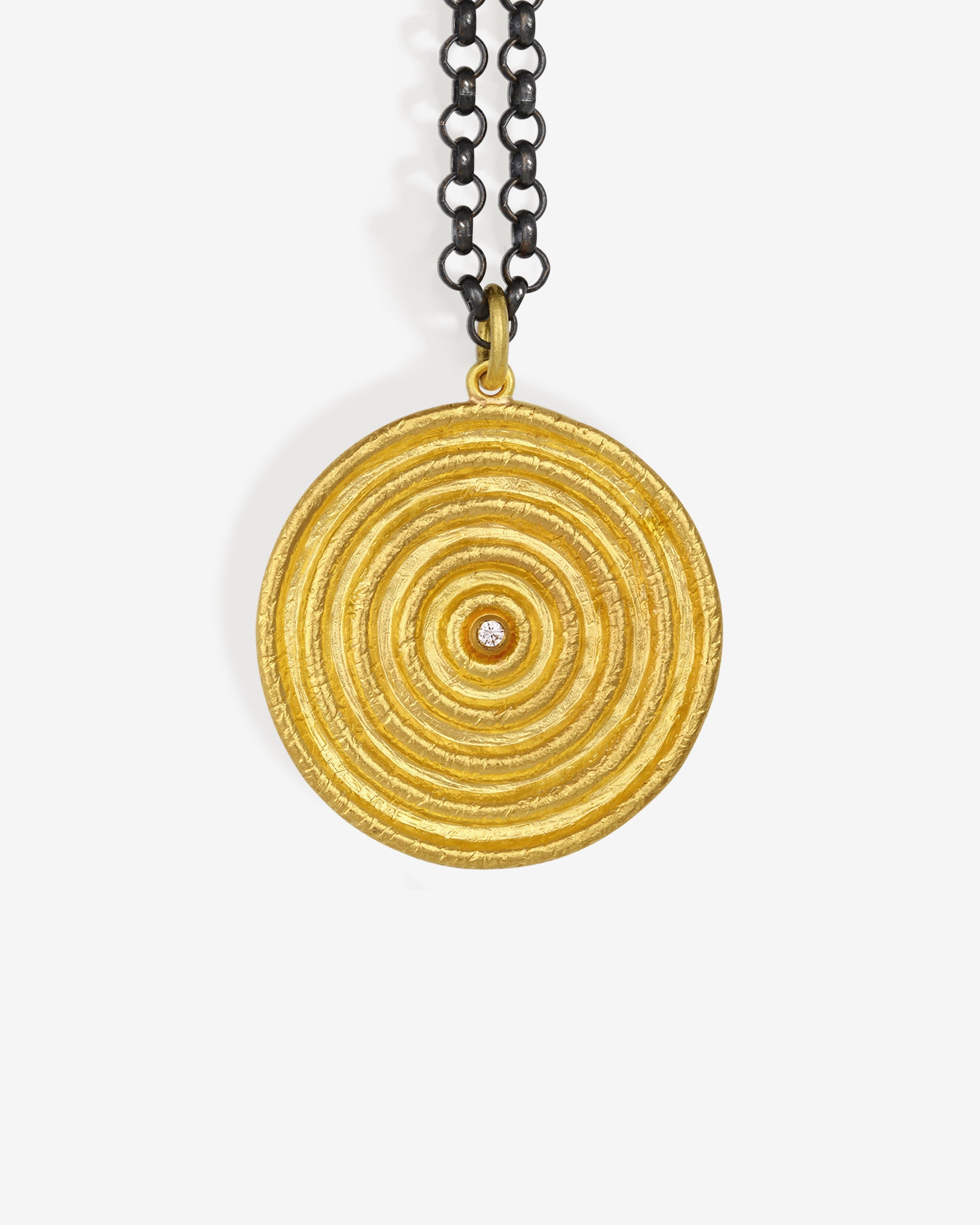 Temple of the Sun Reign Large Necklace Diamond Solid Gold