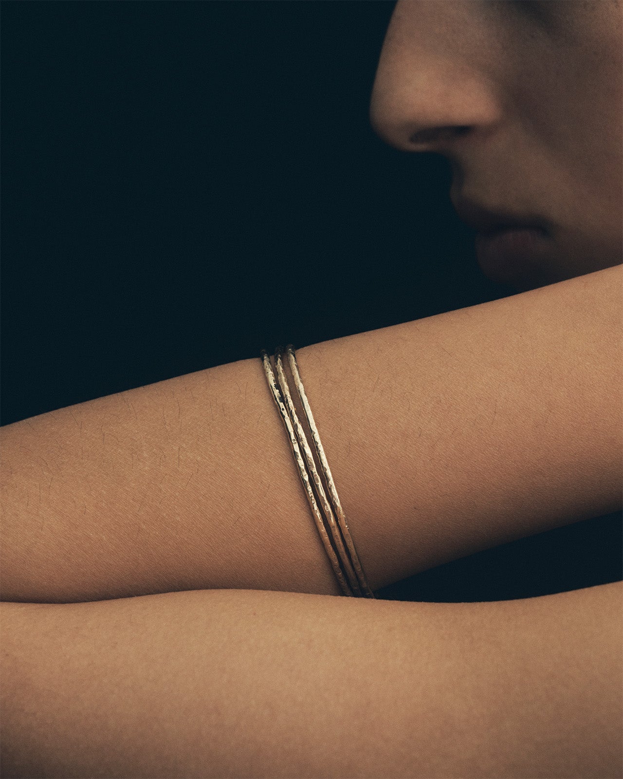 Temple of the Sun Relic Bangle Solid Gold