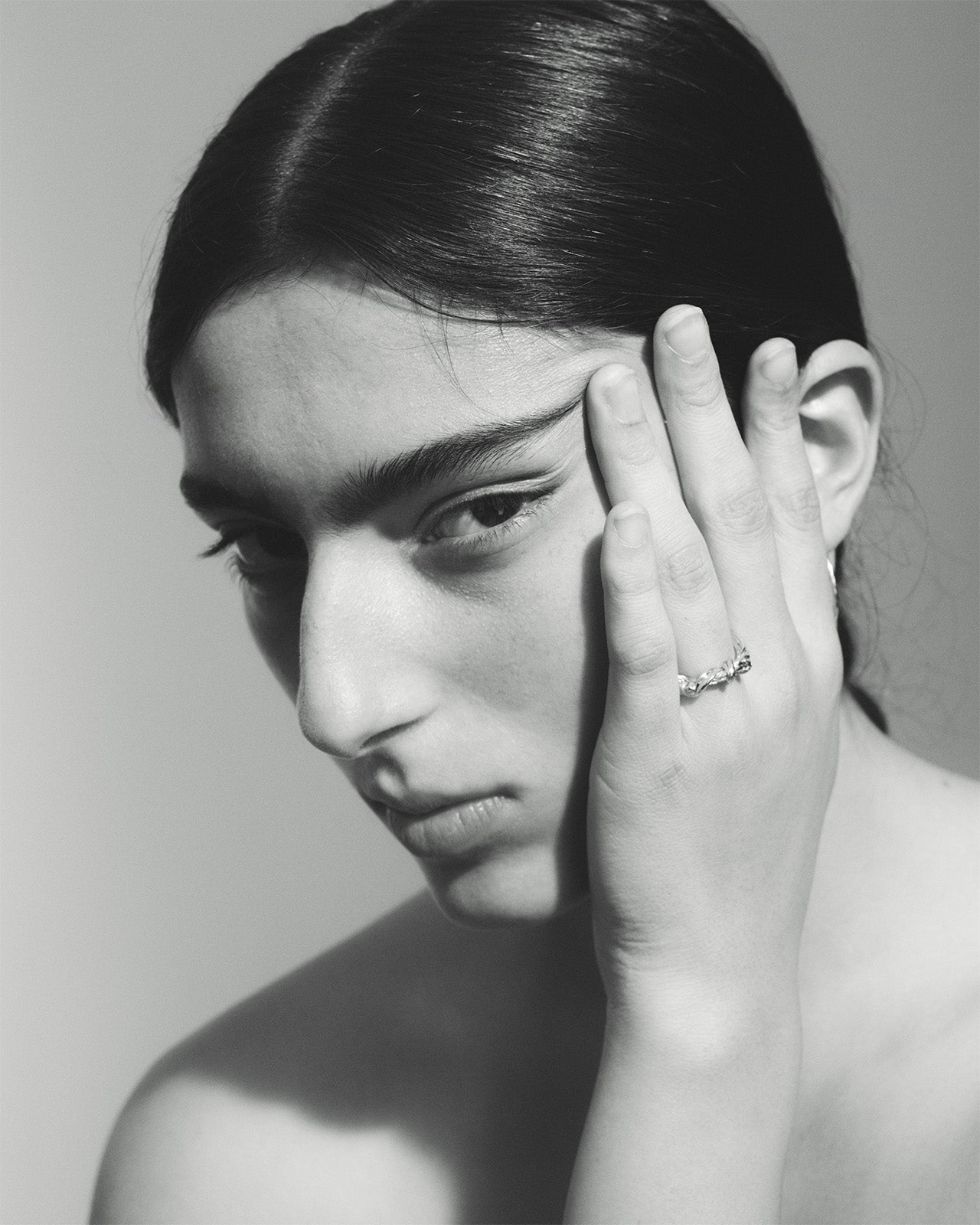 Temple of the Sun Relic III Twisted Ring Diamond Solid Gold