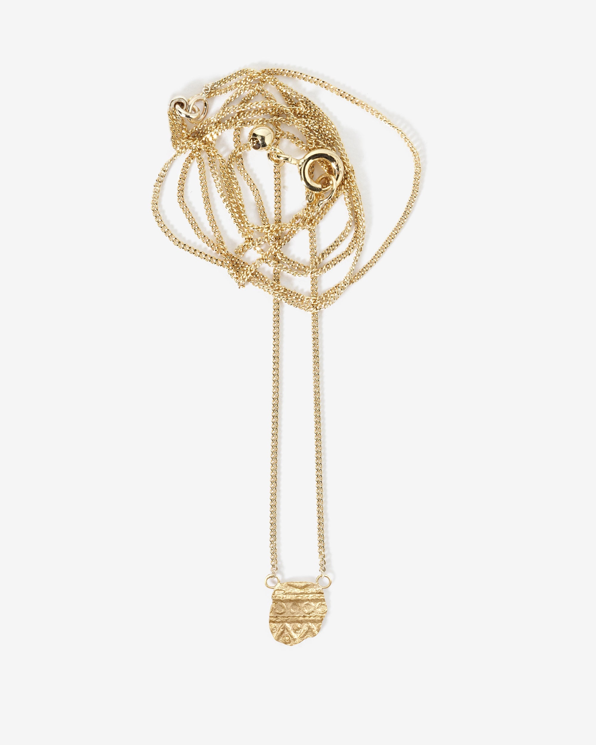 Temple of the Sun Relic MM Necklace Solid Gold