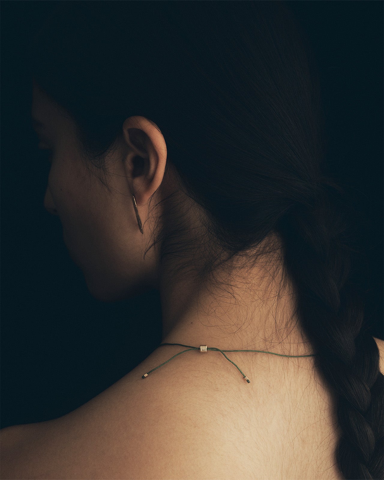 Temple of the Sun Relic VII Necklace Green Solid Gold