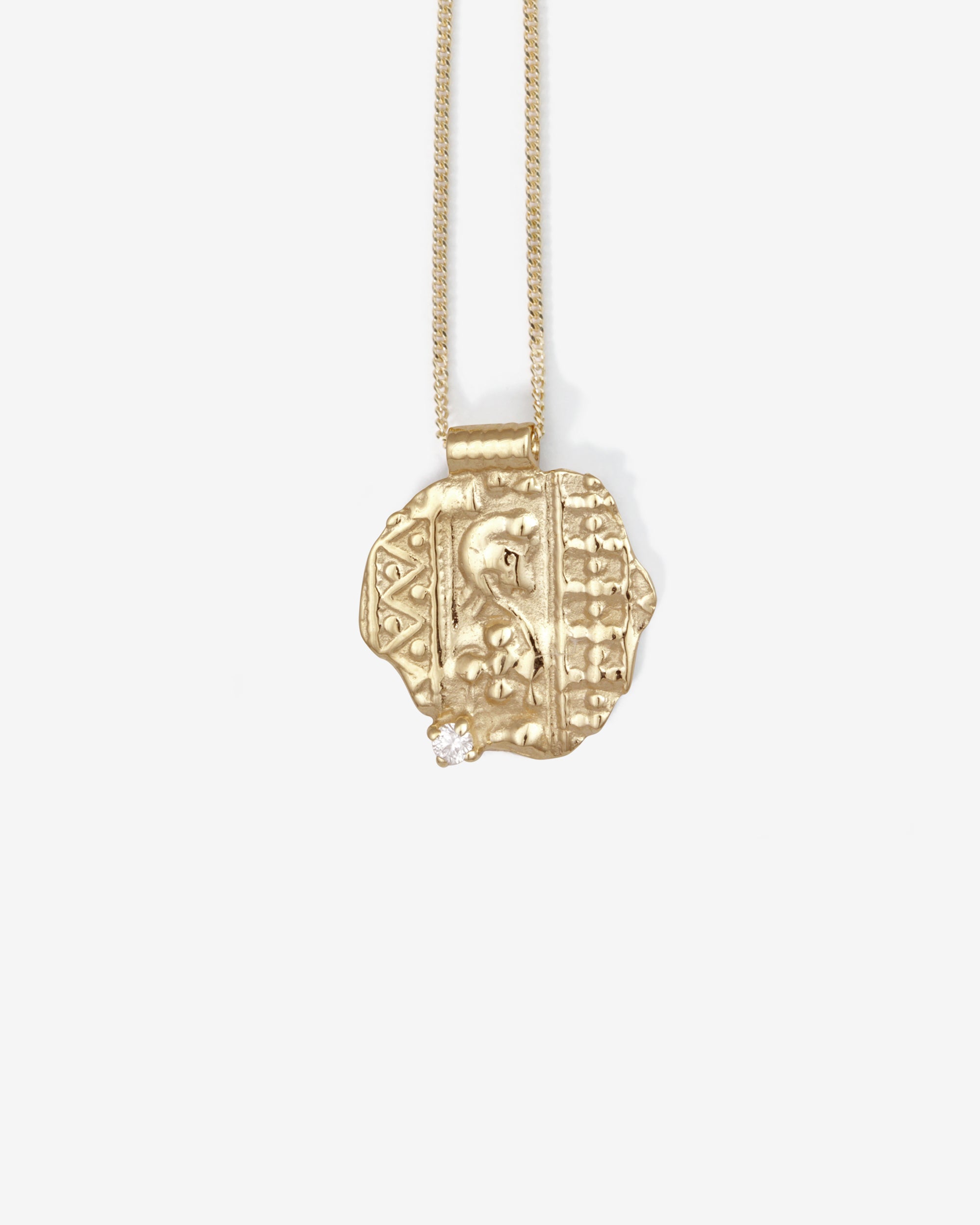 Temple of the Sun Relic VIII Necklace Diamond Solid Gold