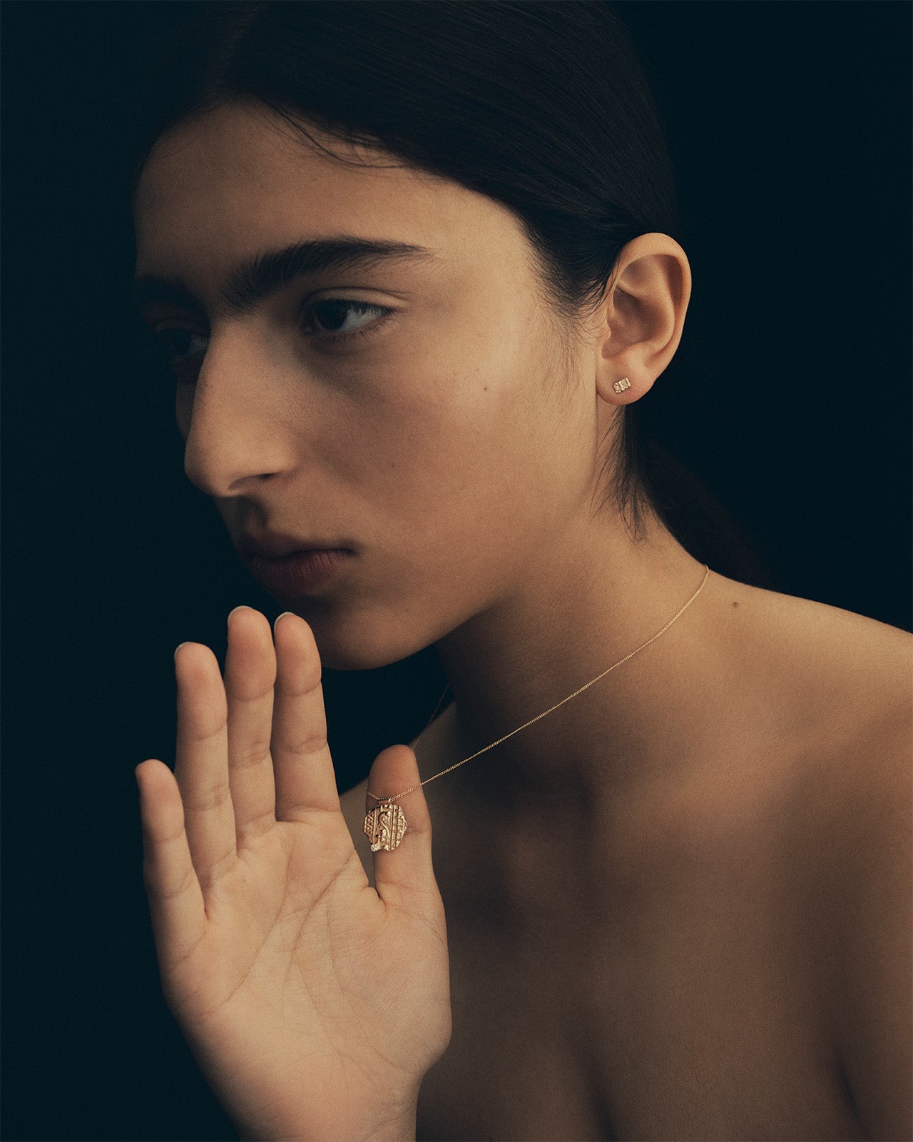 Temple of the Sun Relic VIII Necklace Diamond Solid Gold