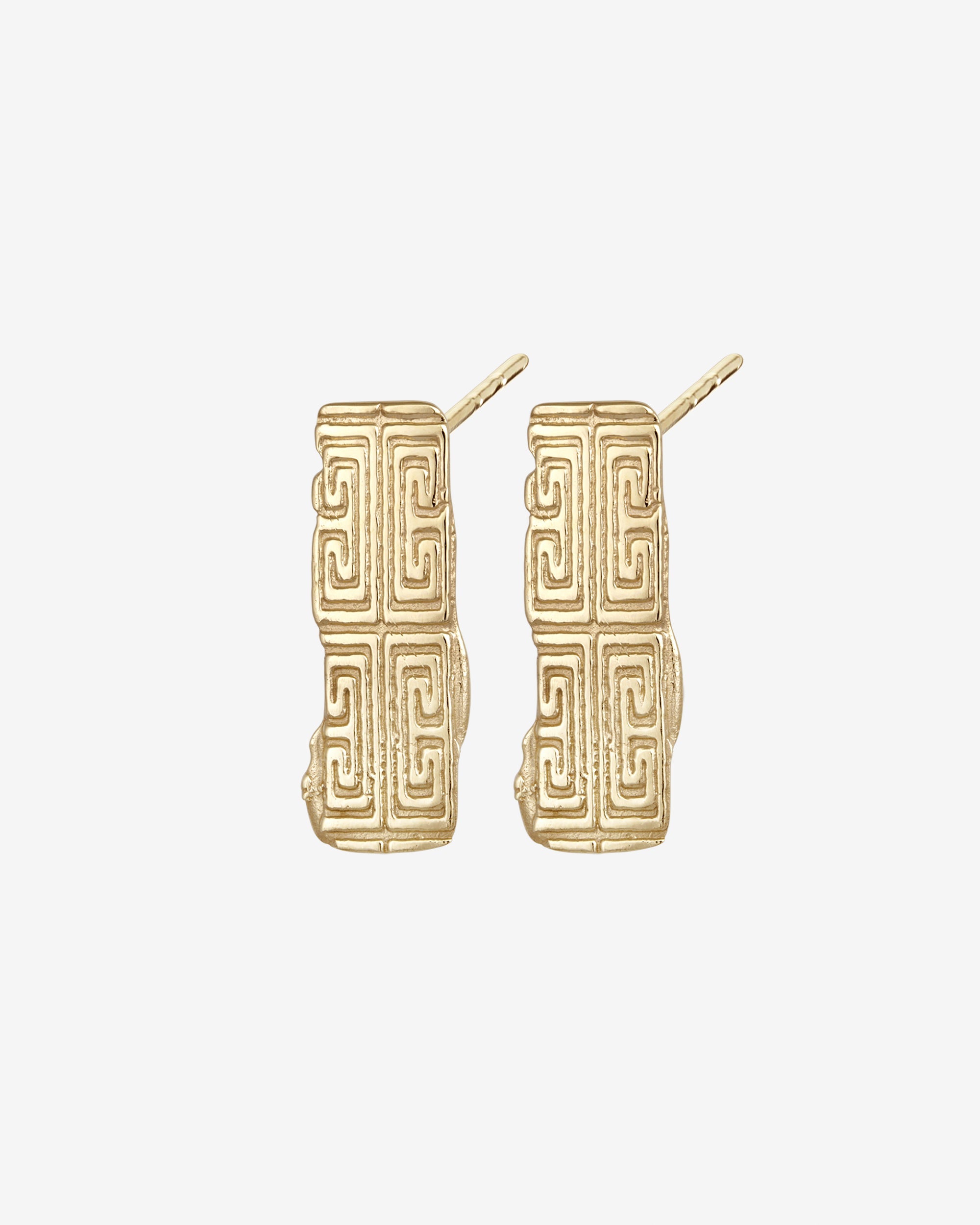 Temple of the Sun Relic X Earrings Solid Gold