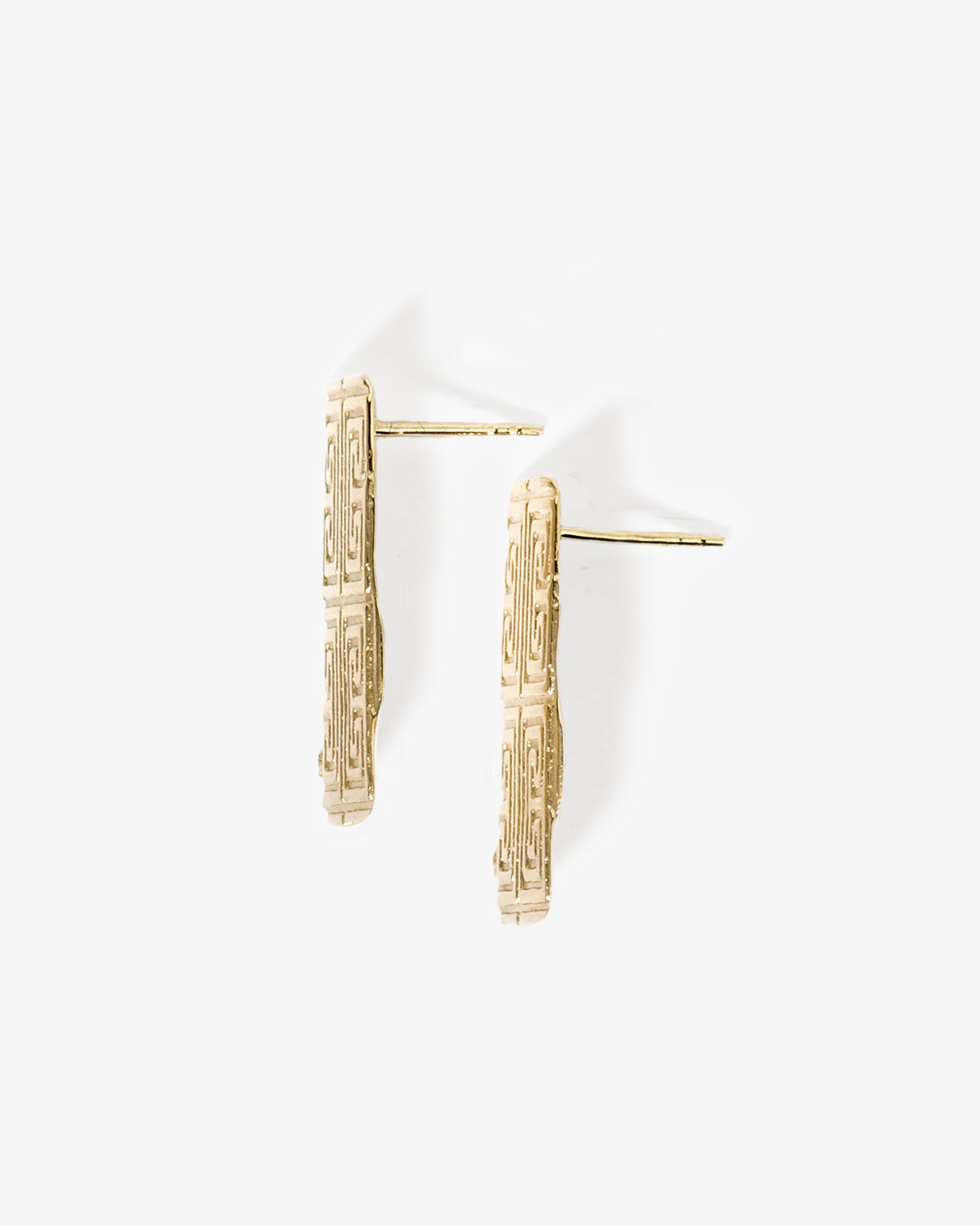 Temple of the Sun Relic X Earrings Solid Gold