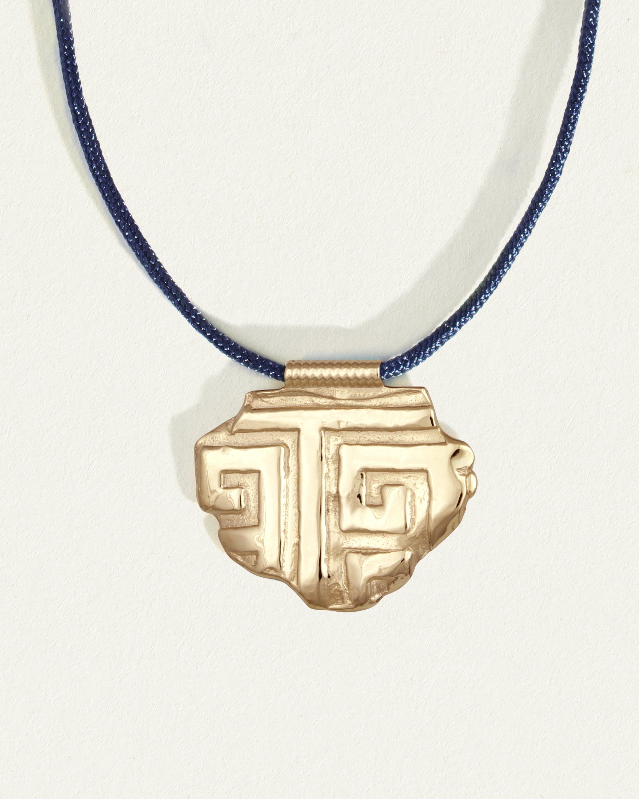 Blue deals gold pendant