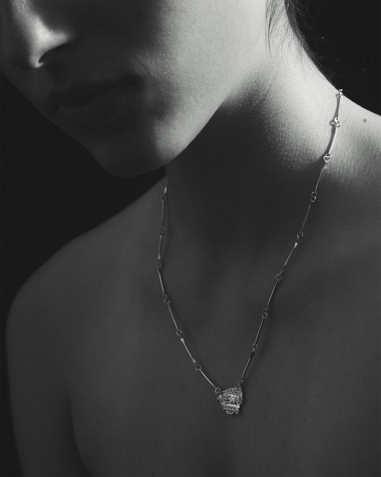 Temple of the Sun Relic XV Necklace Diamond Solid Gold