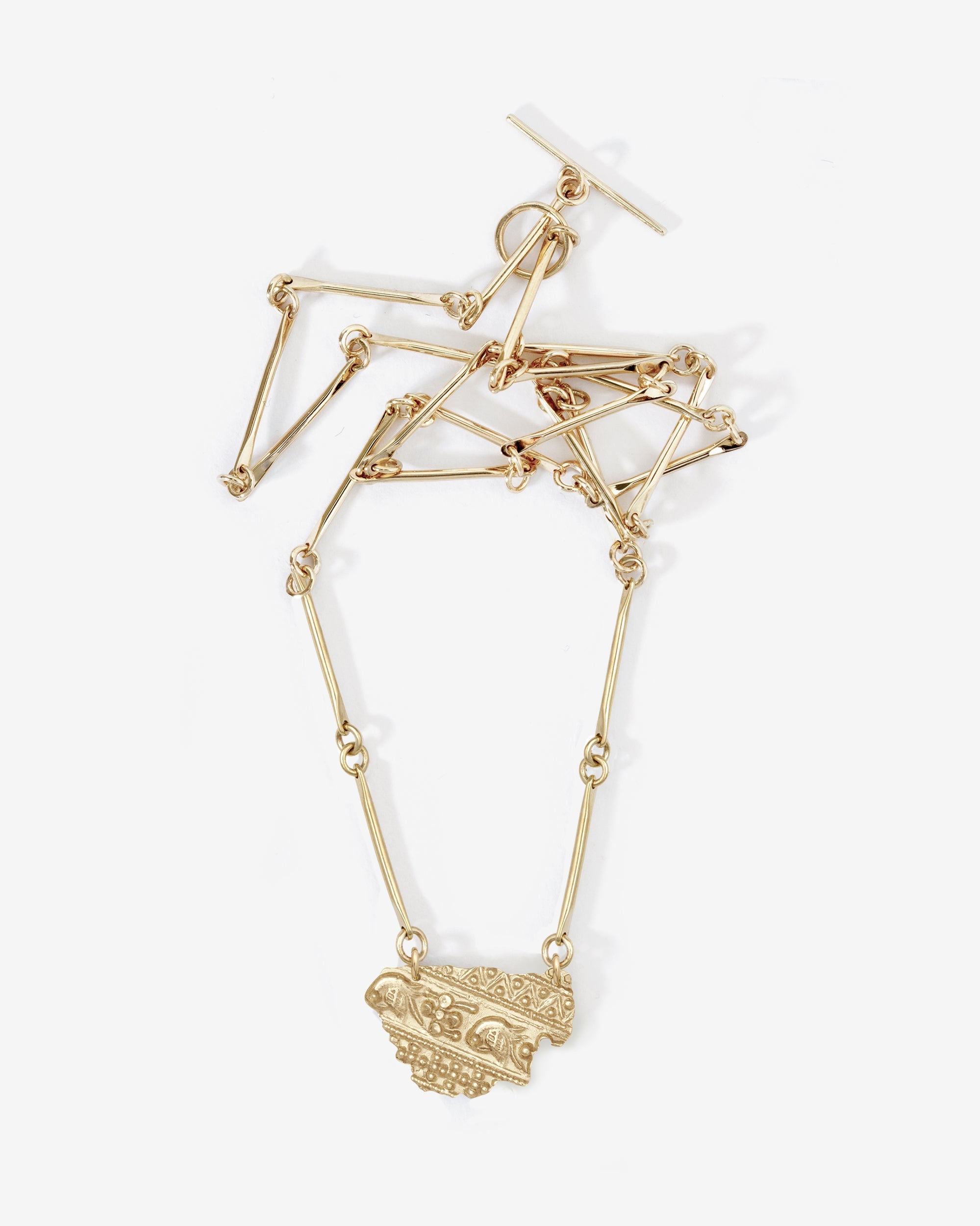 Temple of the Sun Relic XV Necklace Solid Gold