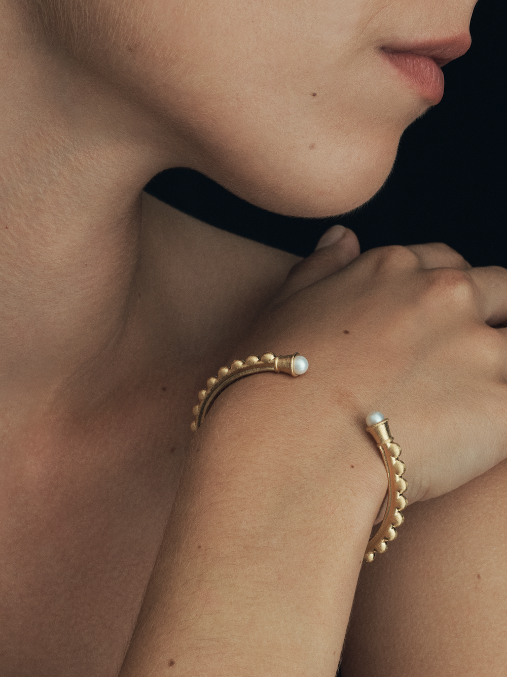 Temple of the Sun Roma Cuff Gold Vermeil