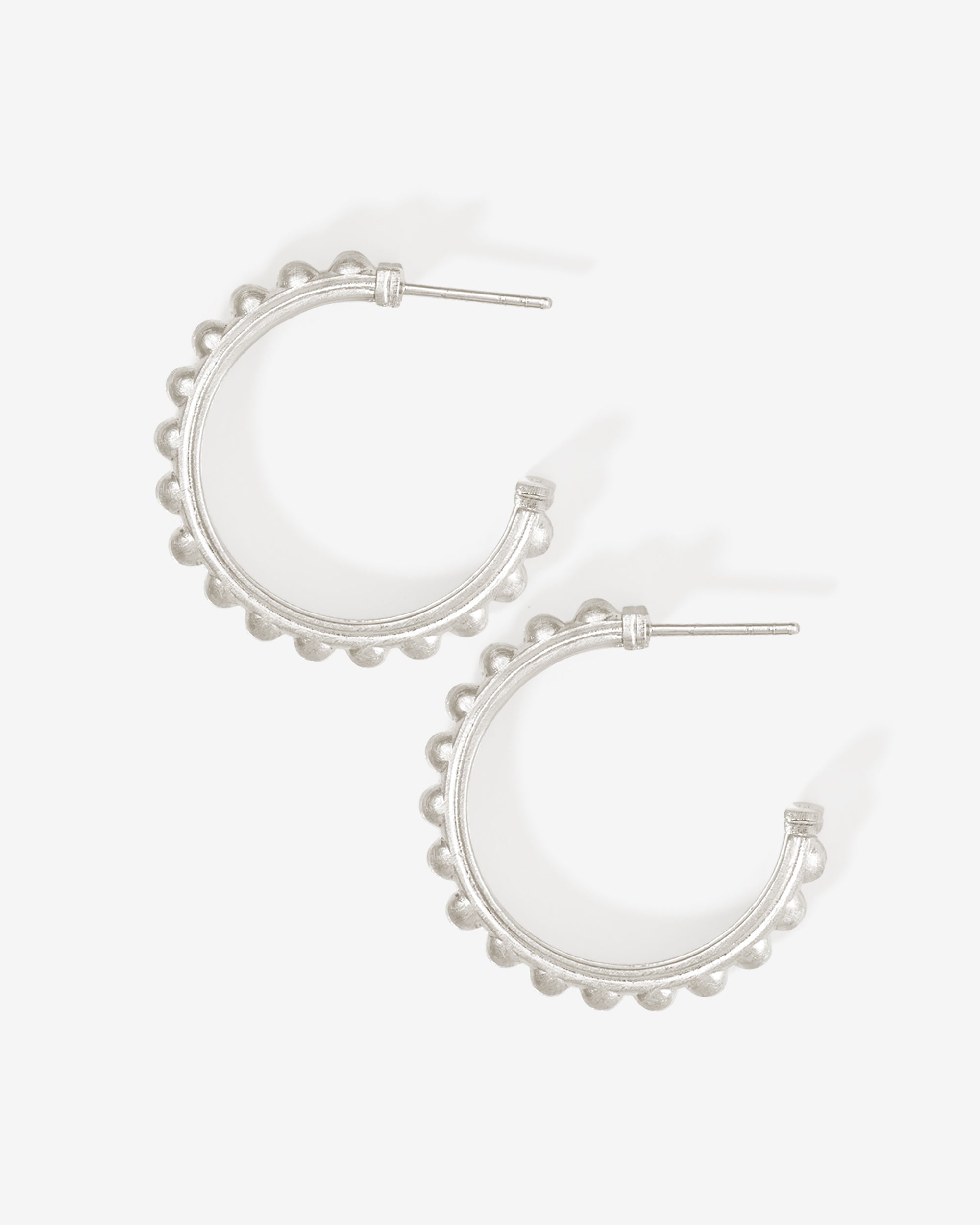 Temple of the Sun Roma Hoops Silver