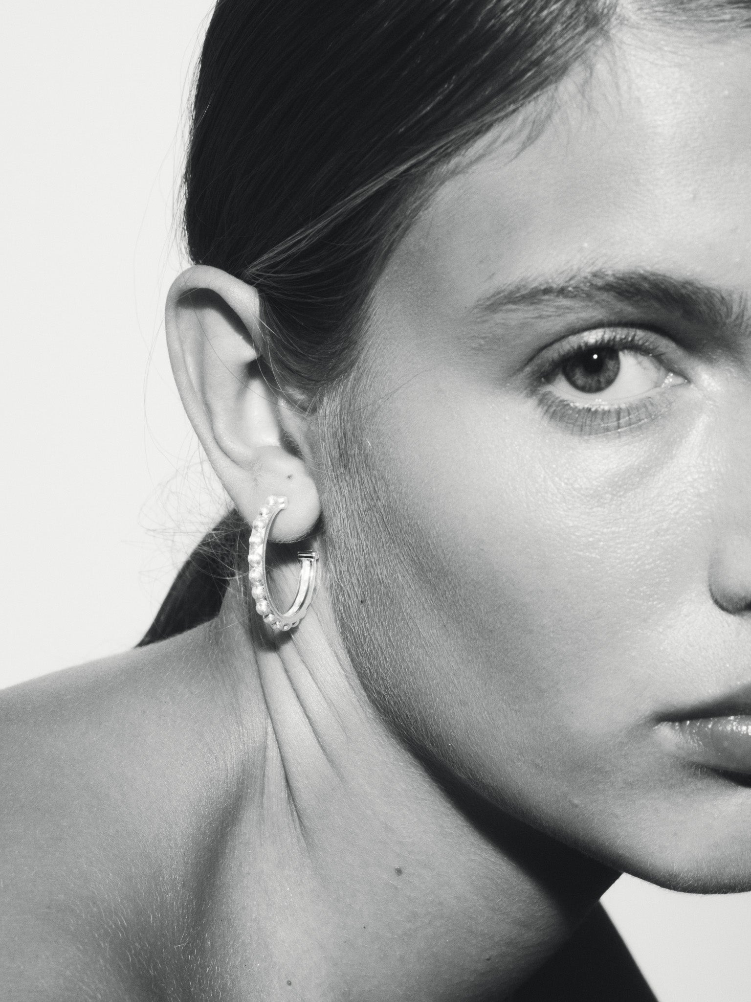 Temple of the Sun Roma Hoops Silver