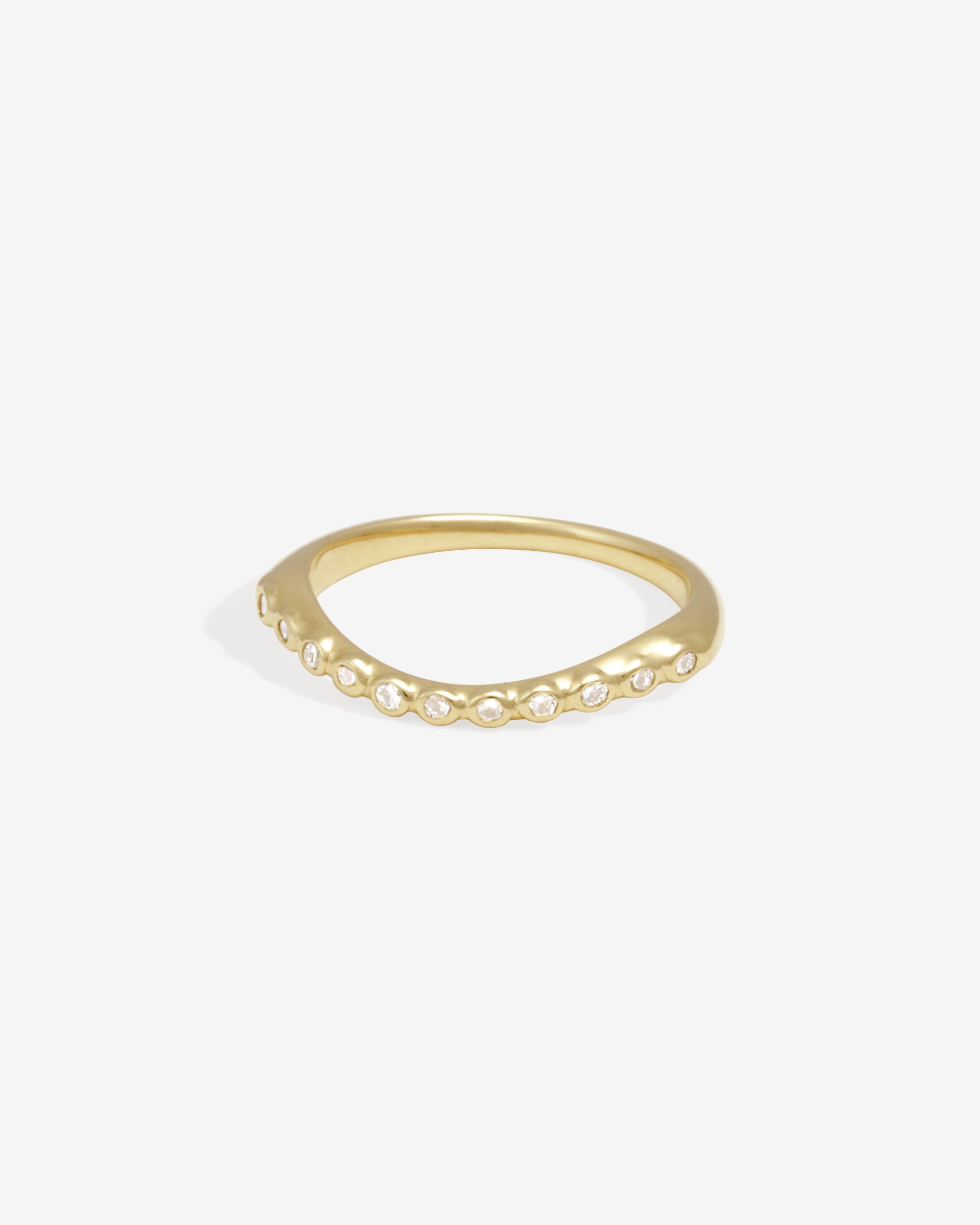 Temple of the Sun Saba Arch Ring Diamond Solid Gold