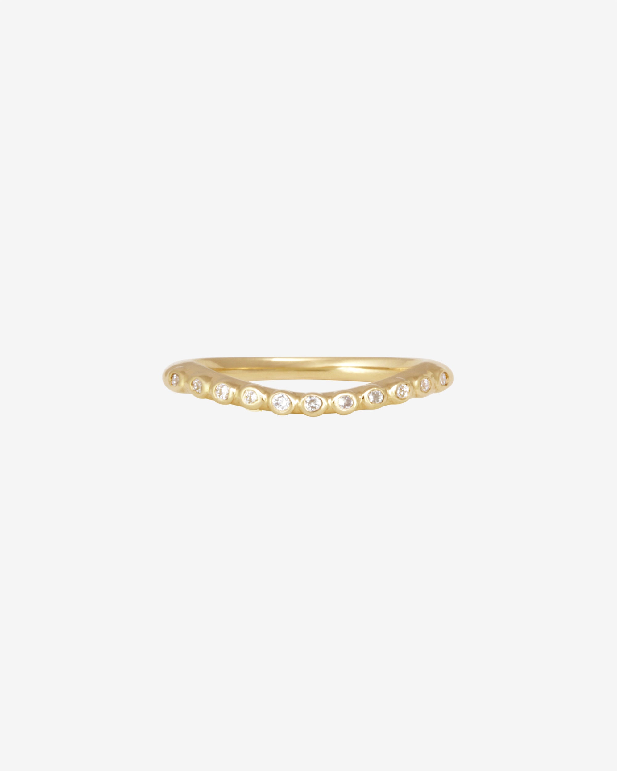 Temple of the Sun Saba Arch Ring Diamond Solid Gold