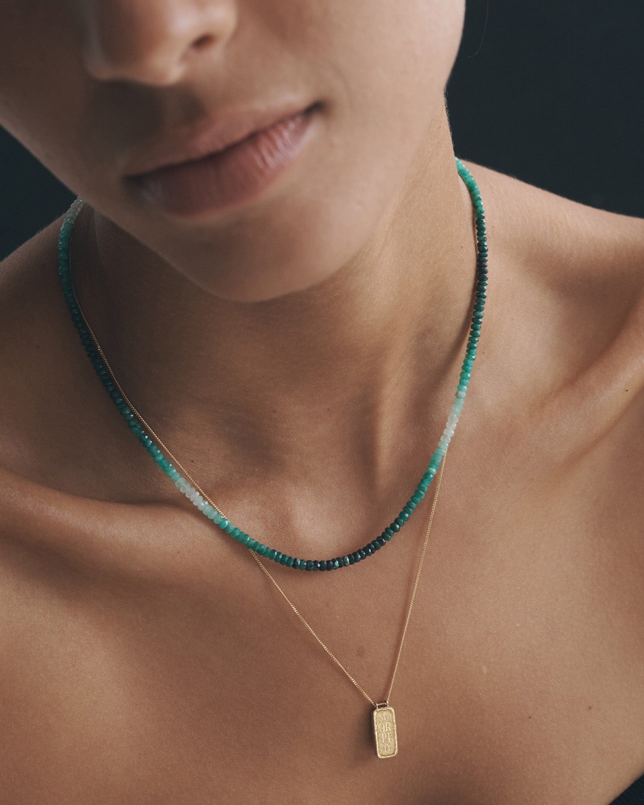 Temple of the Sun Sagittarius Necklace Solid Gold