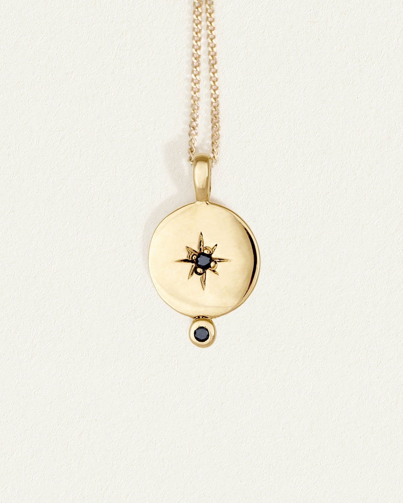 Solid gold sun deals necklace