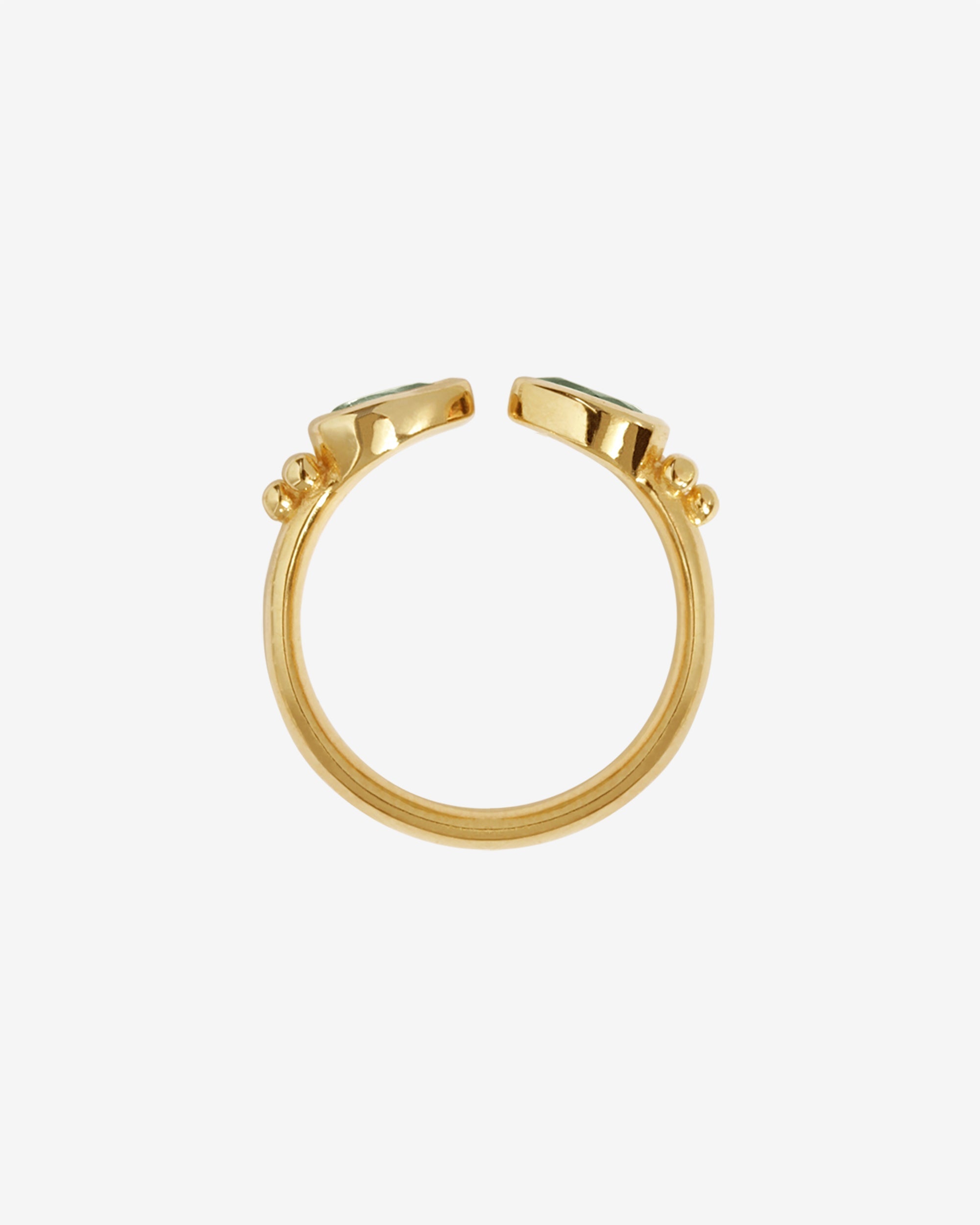 Temple of the Sun Sarra Ring Peridot Gold Vermeil