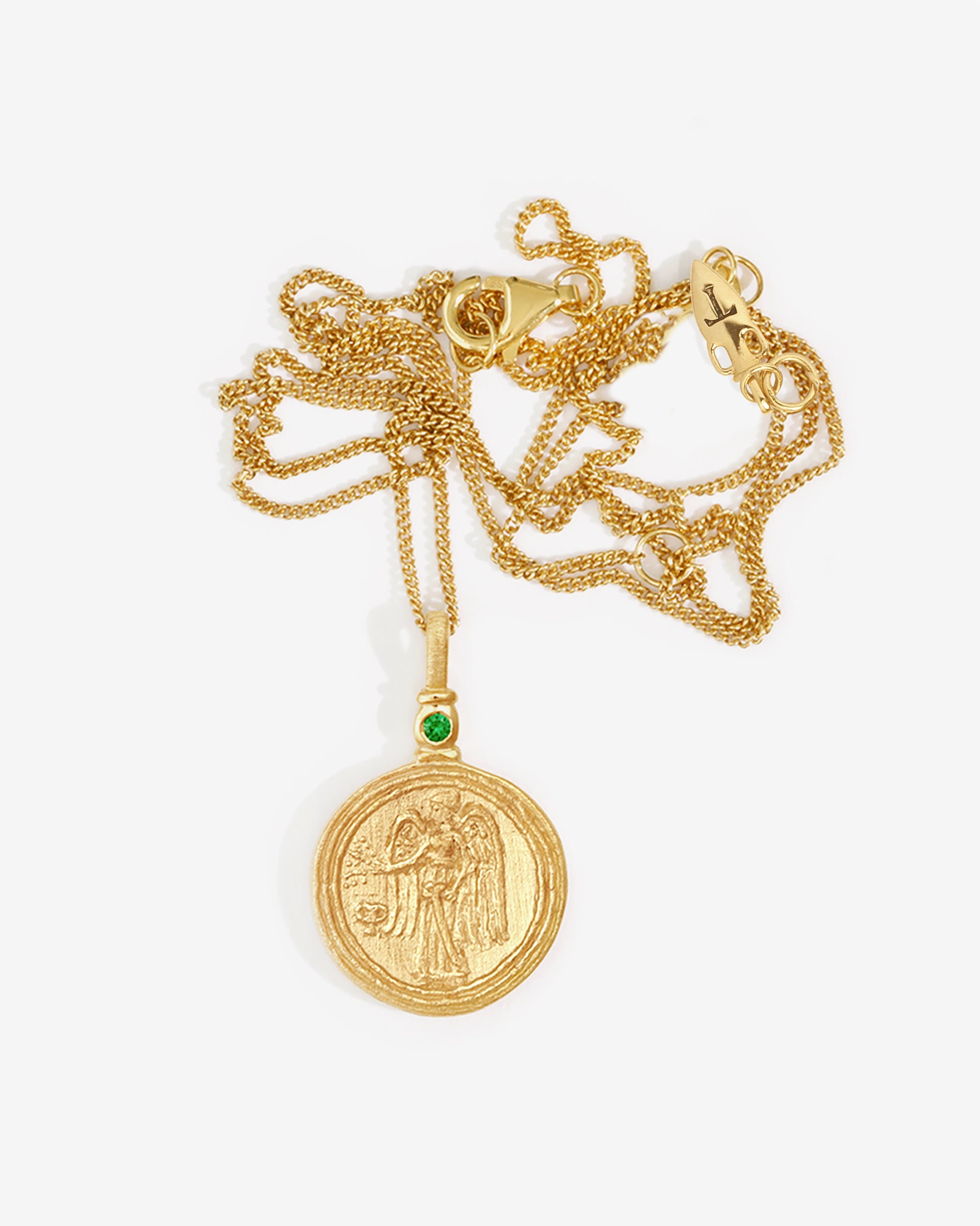 Temple of the Sun Serafina Coin Necklace Gold Vermeil