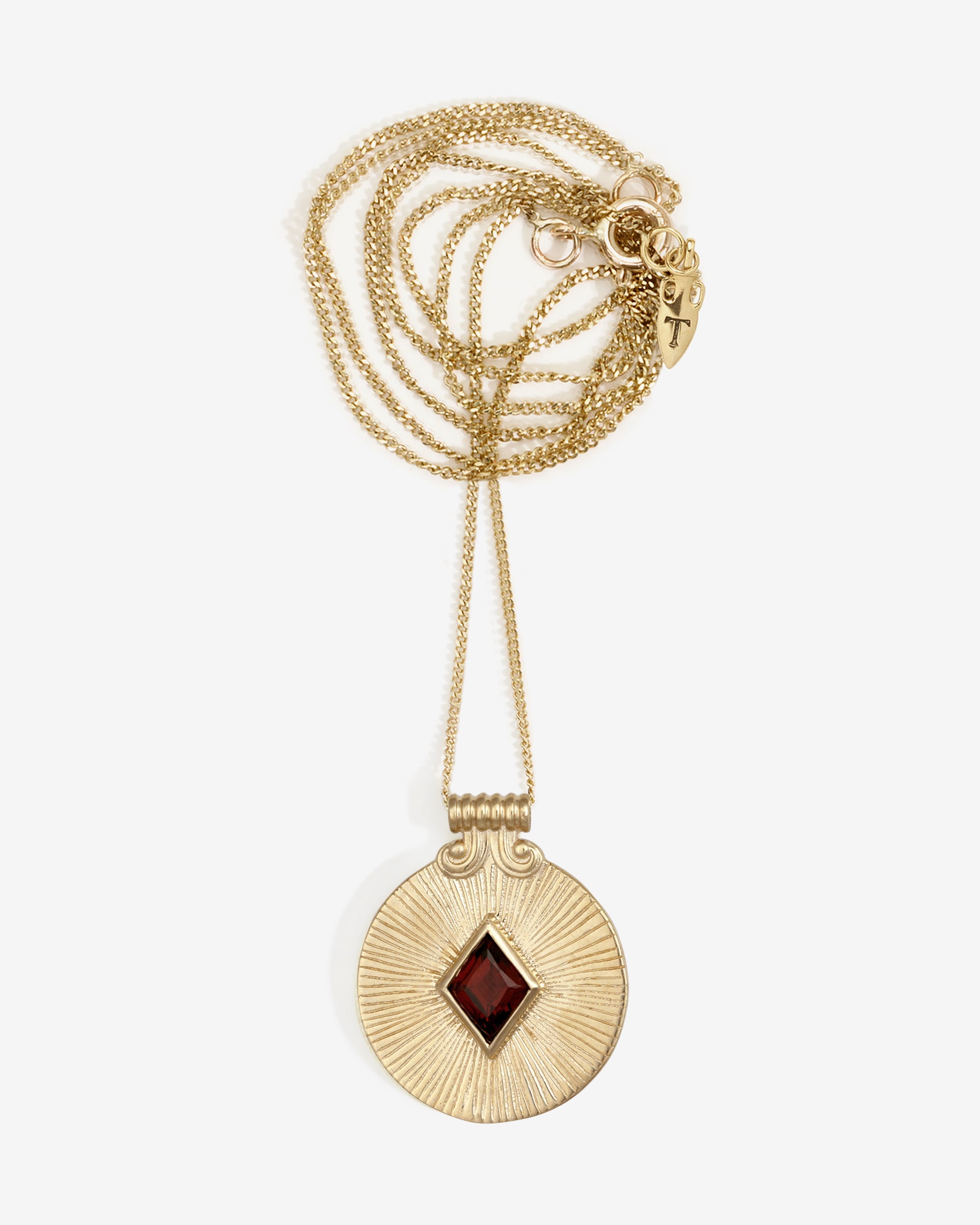 Temple of the Sun Sol Necklace Solid Gold