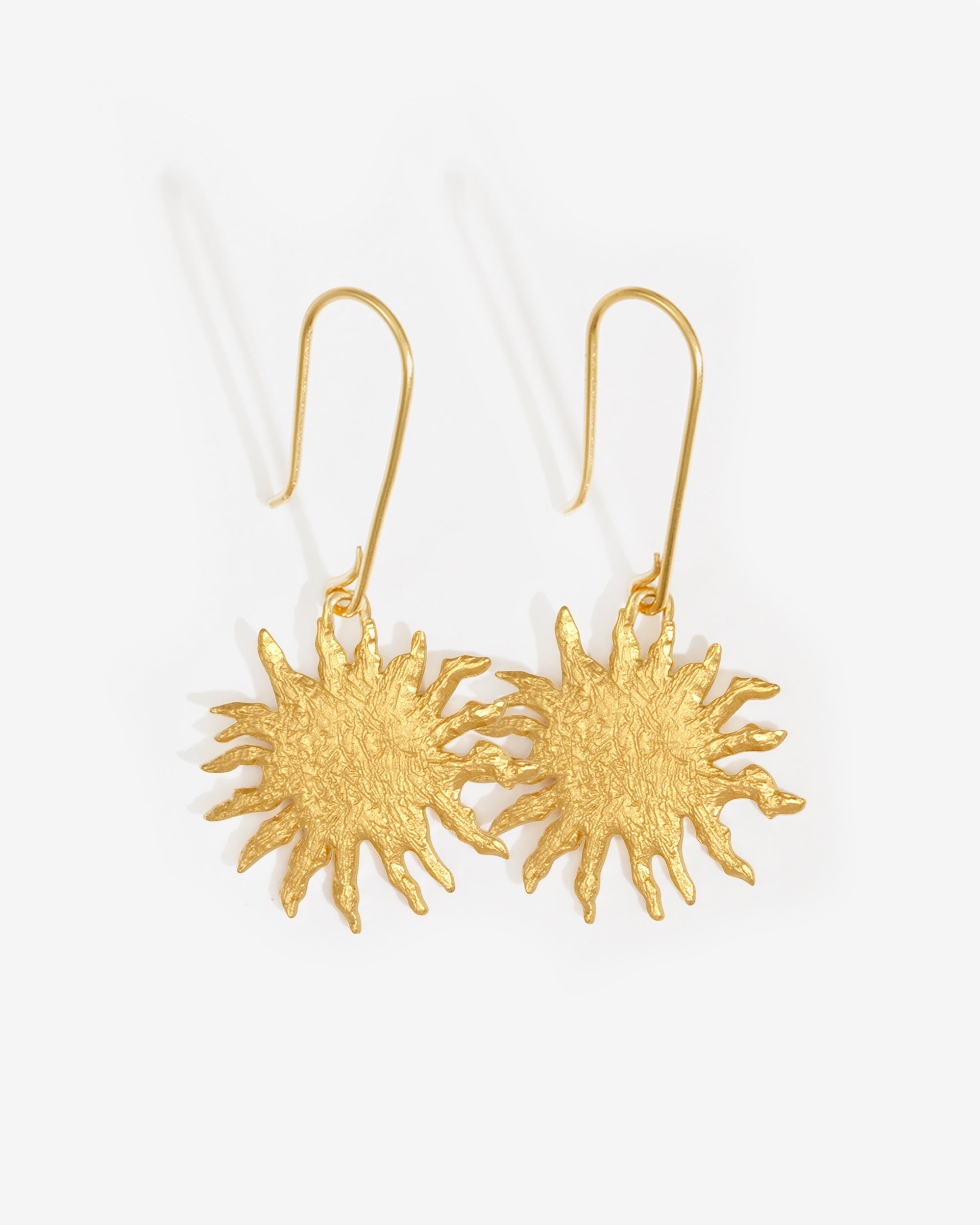 Temple of the Sun Soleil Earrings Gold Vermeil