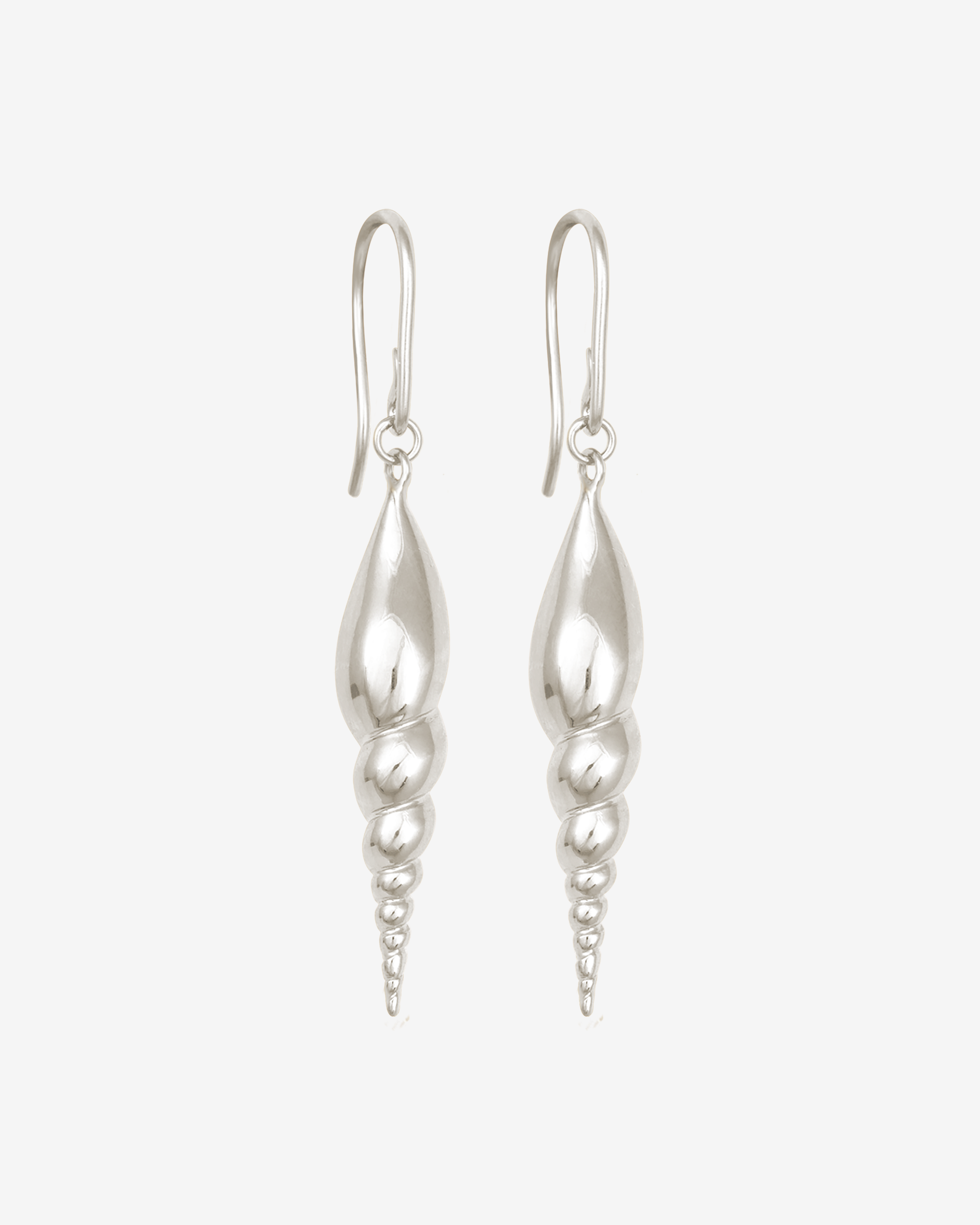 Temple of the Sun Spire Earrings Silver