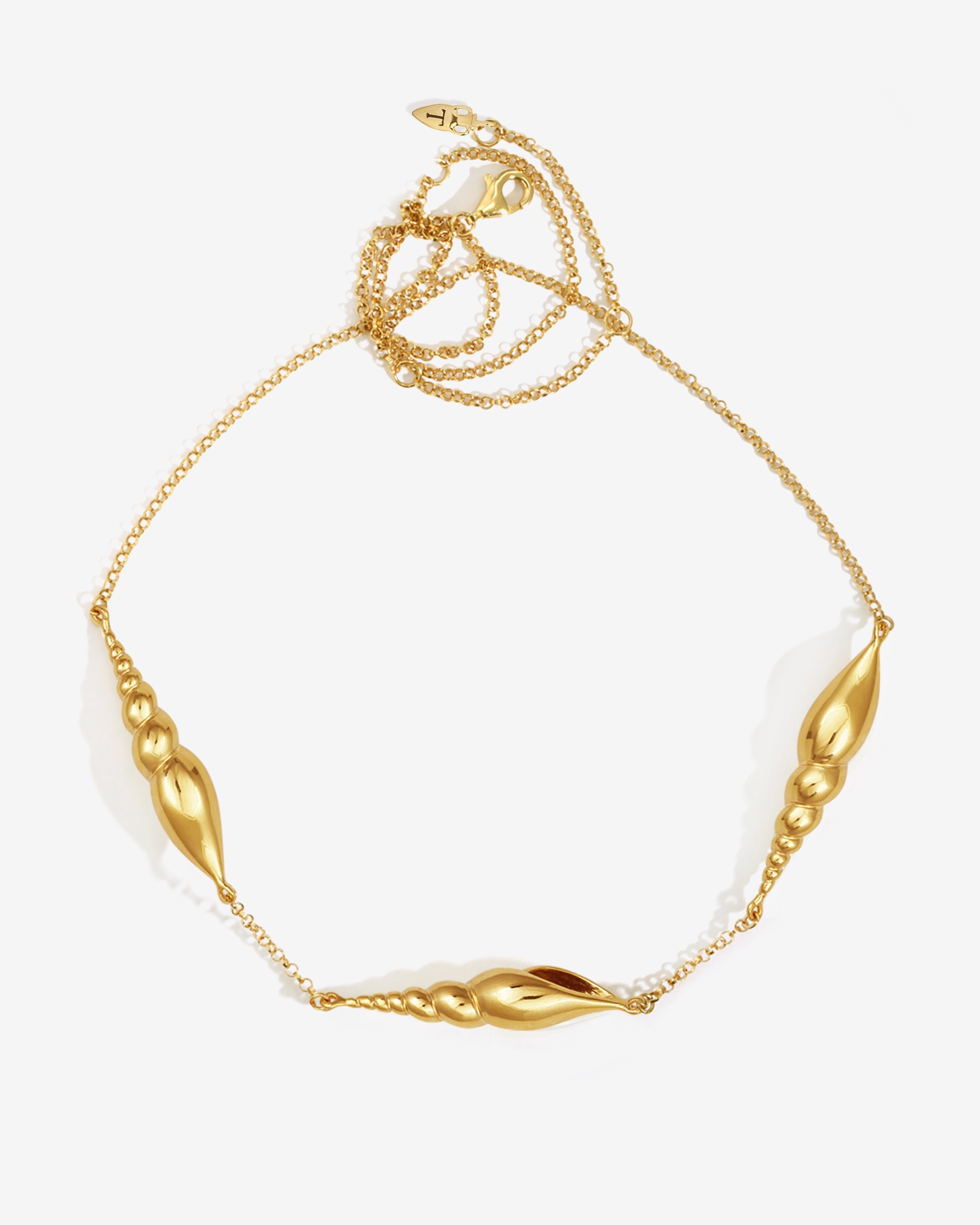 Temple of the Sun Spire Necklace Gold Vermeil