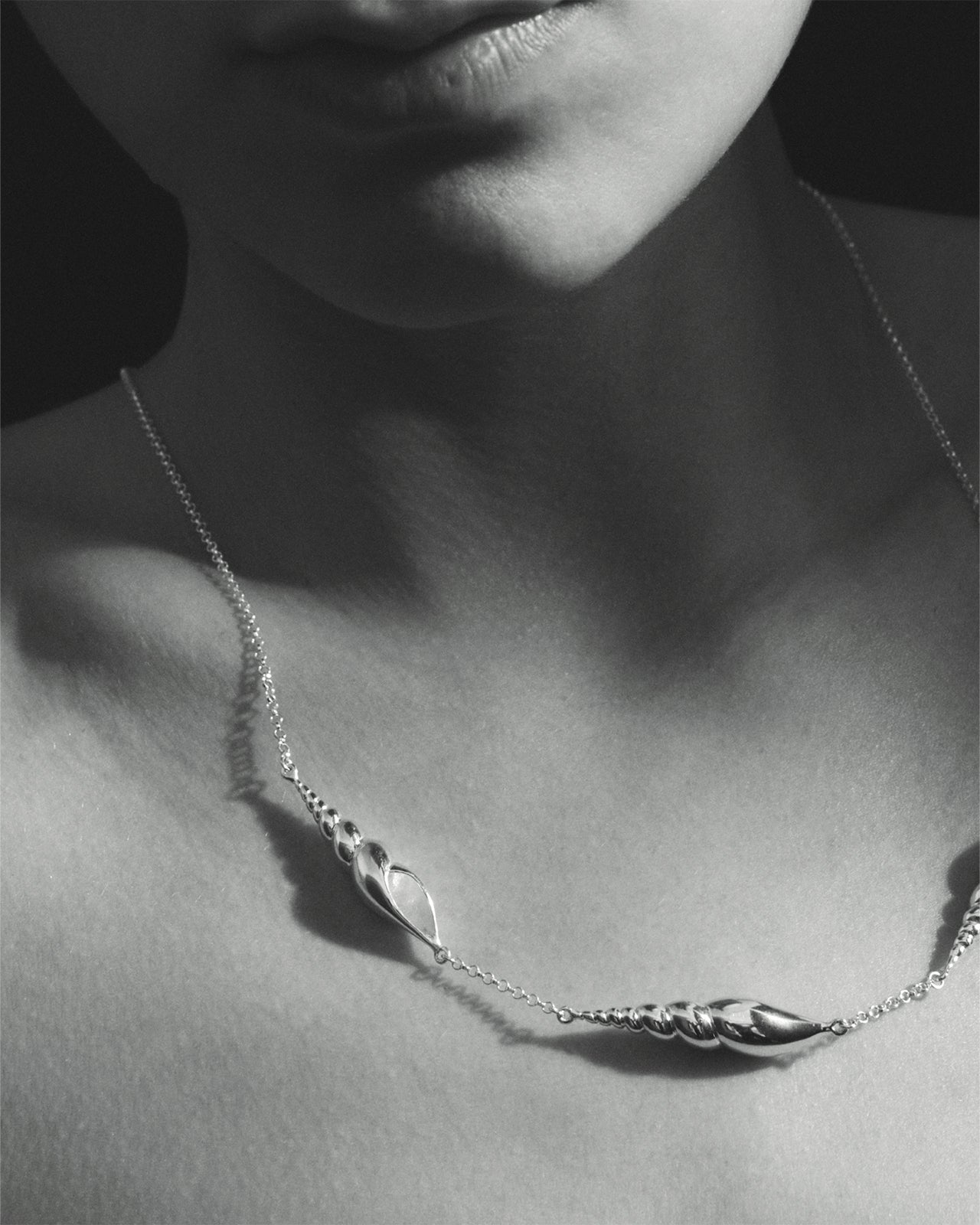 Temple of the Sun Spire Necklace Silver