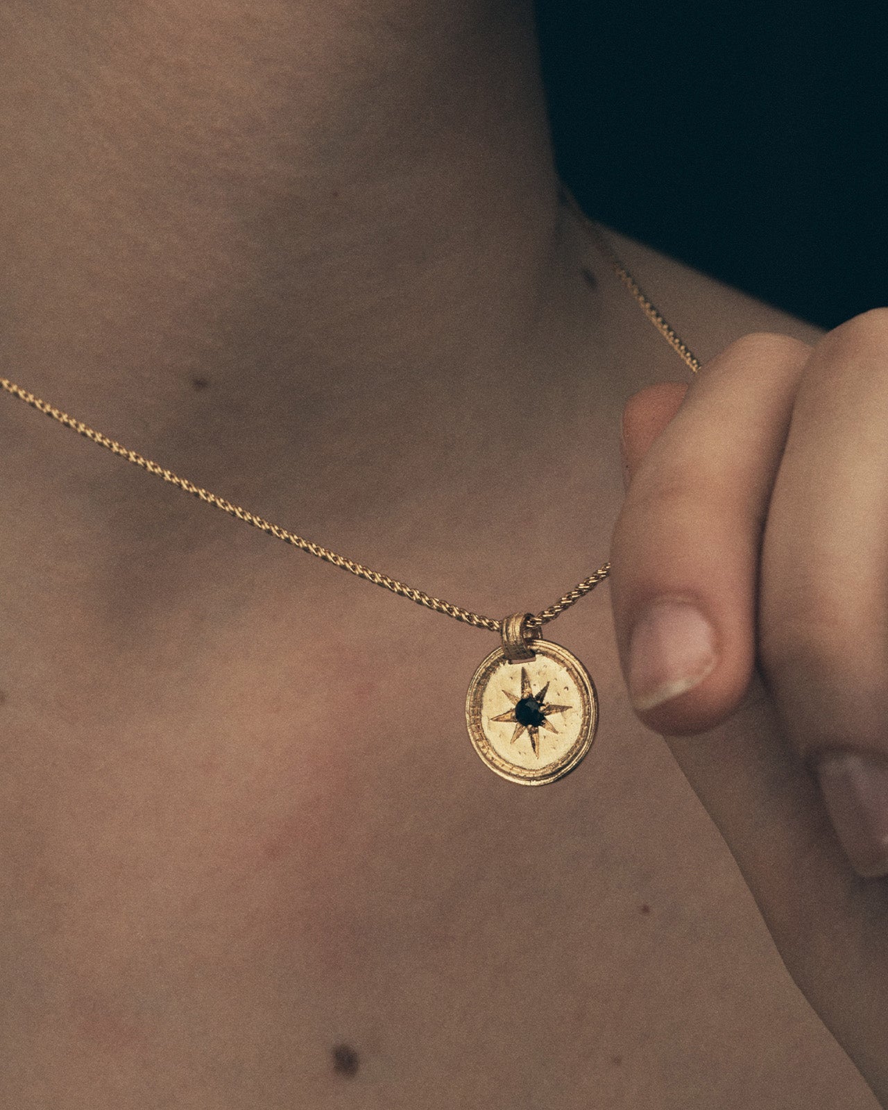 Temple of the Sun Stella Necklace Gold Vermeil