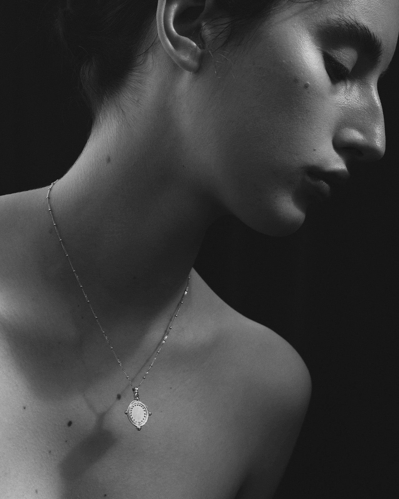 Temple of the Sun Sura Necklace Silver