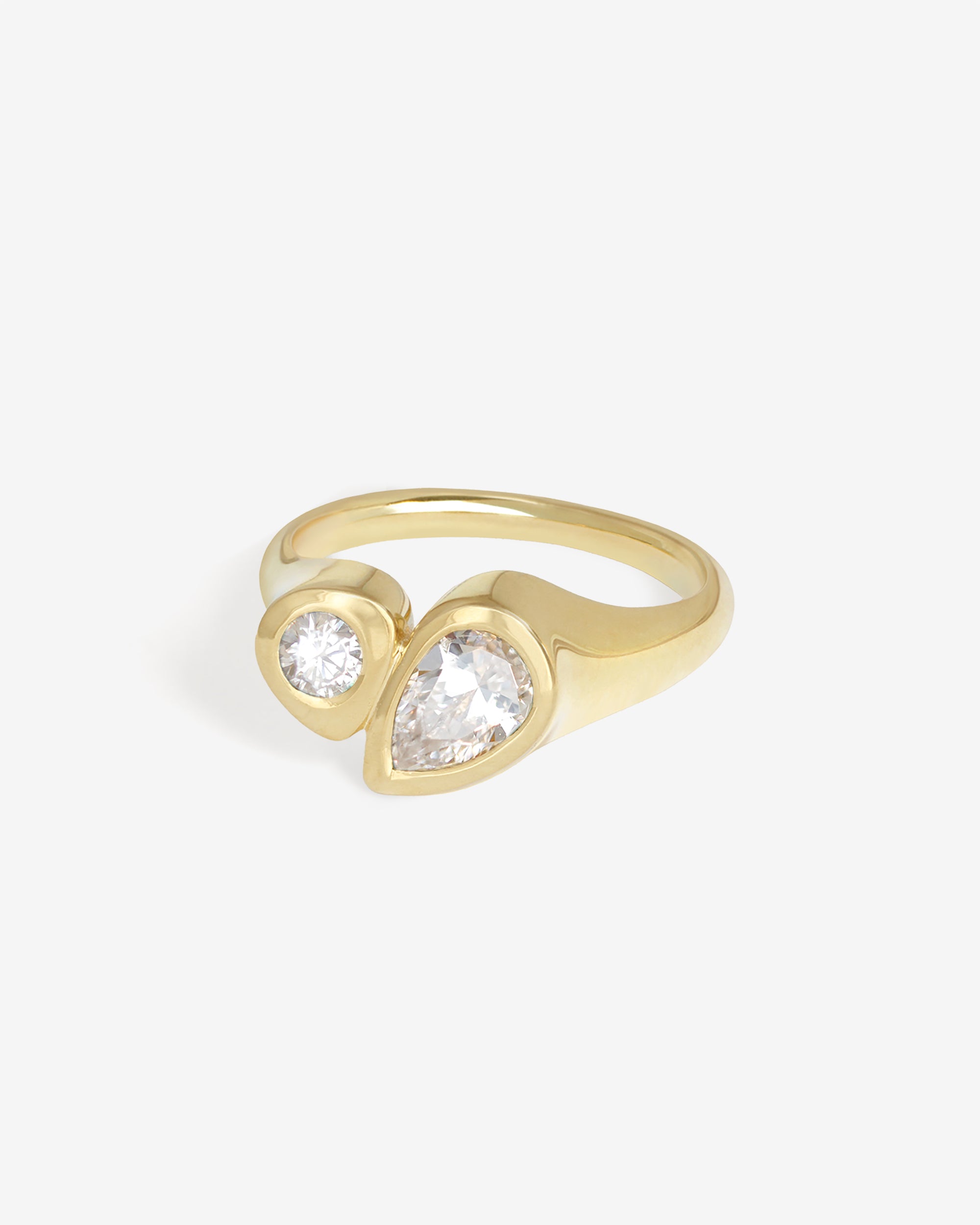 Temple of the Sun Synergy Ring Diamond Solid Gold