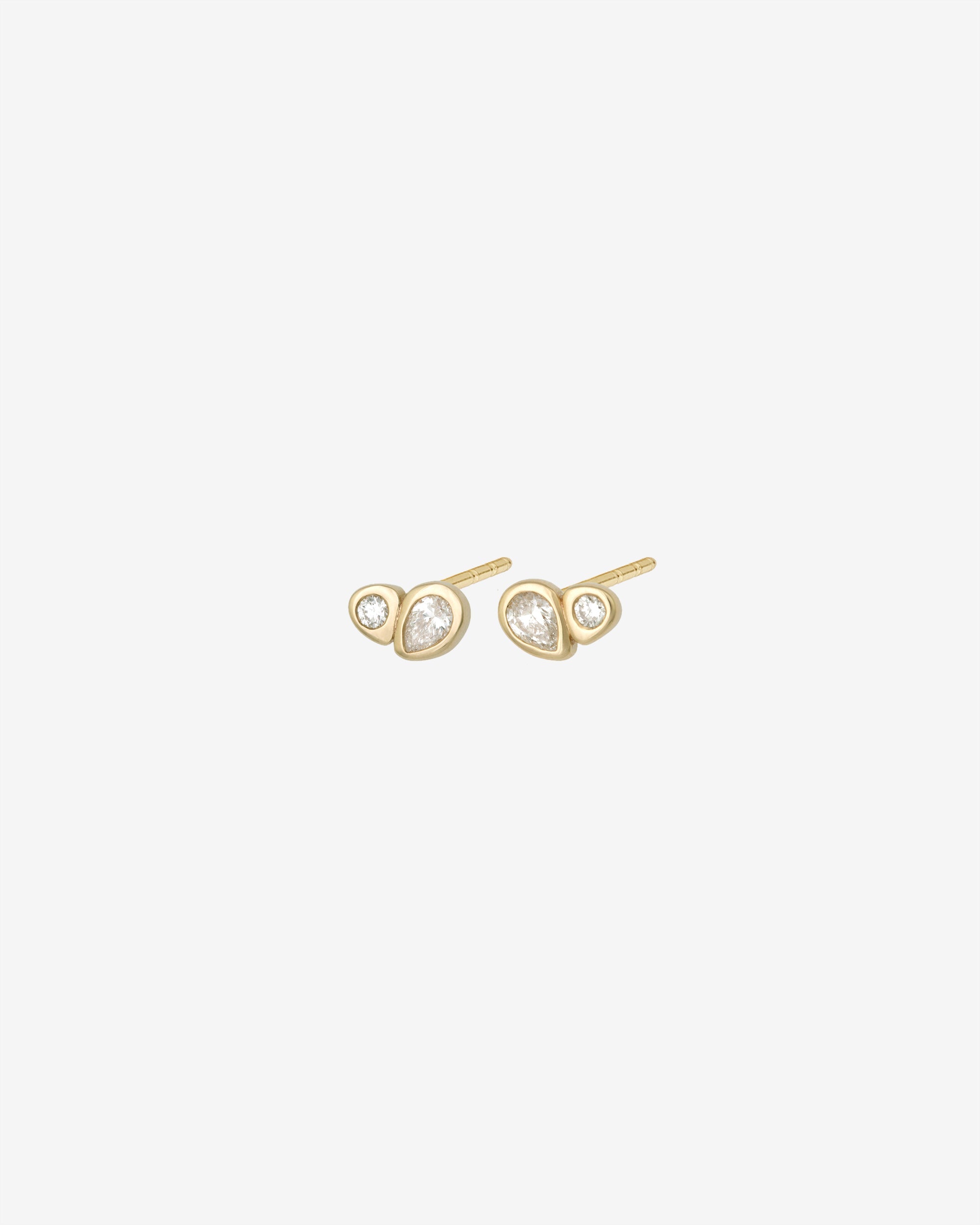 Temple of the Sun Synergy Studs Diamond Solid Gold