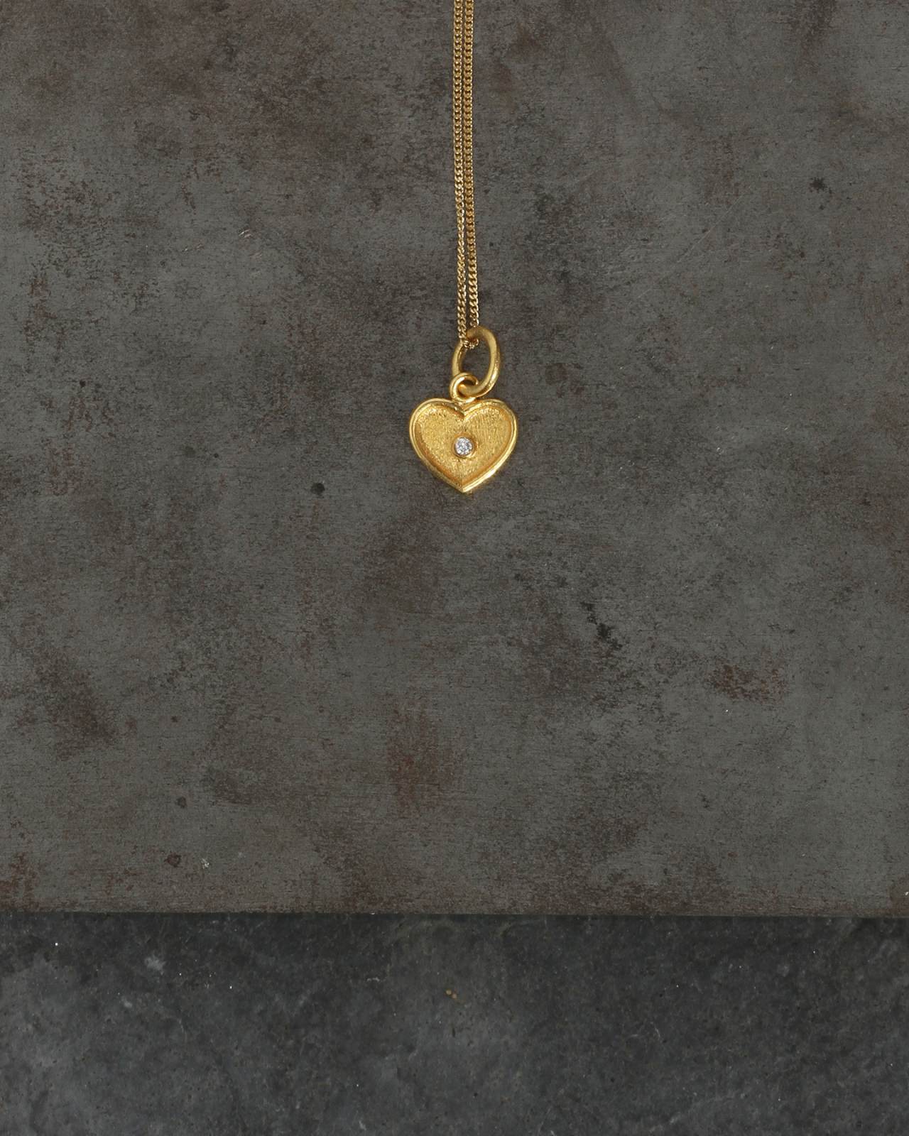 Temple of the Sun Tala Necklace Heart Solid Gold