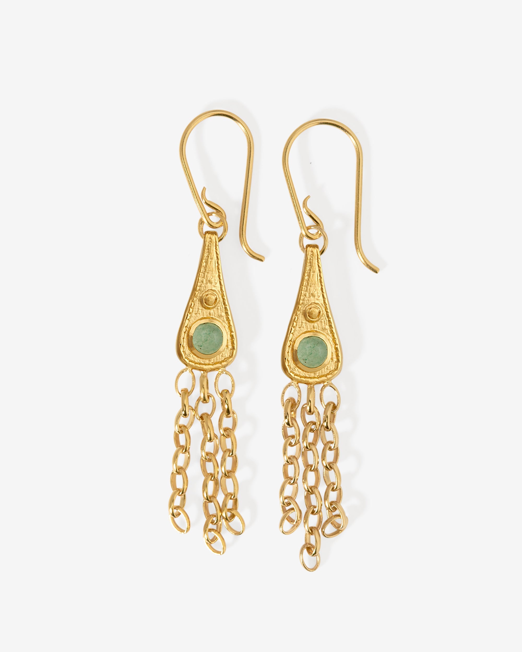Temple of the Sun Talis Earrings Gold Vermeil